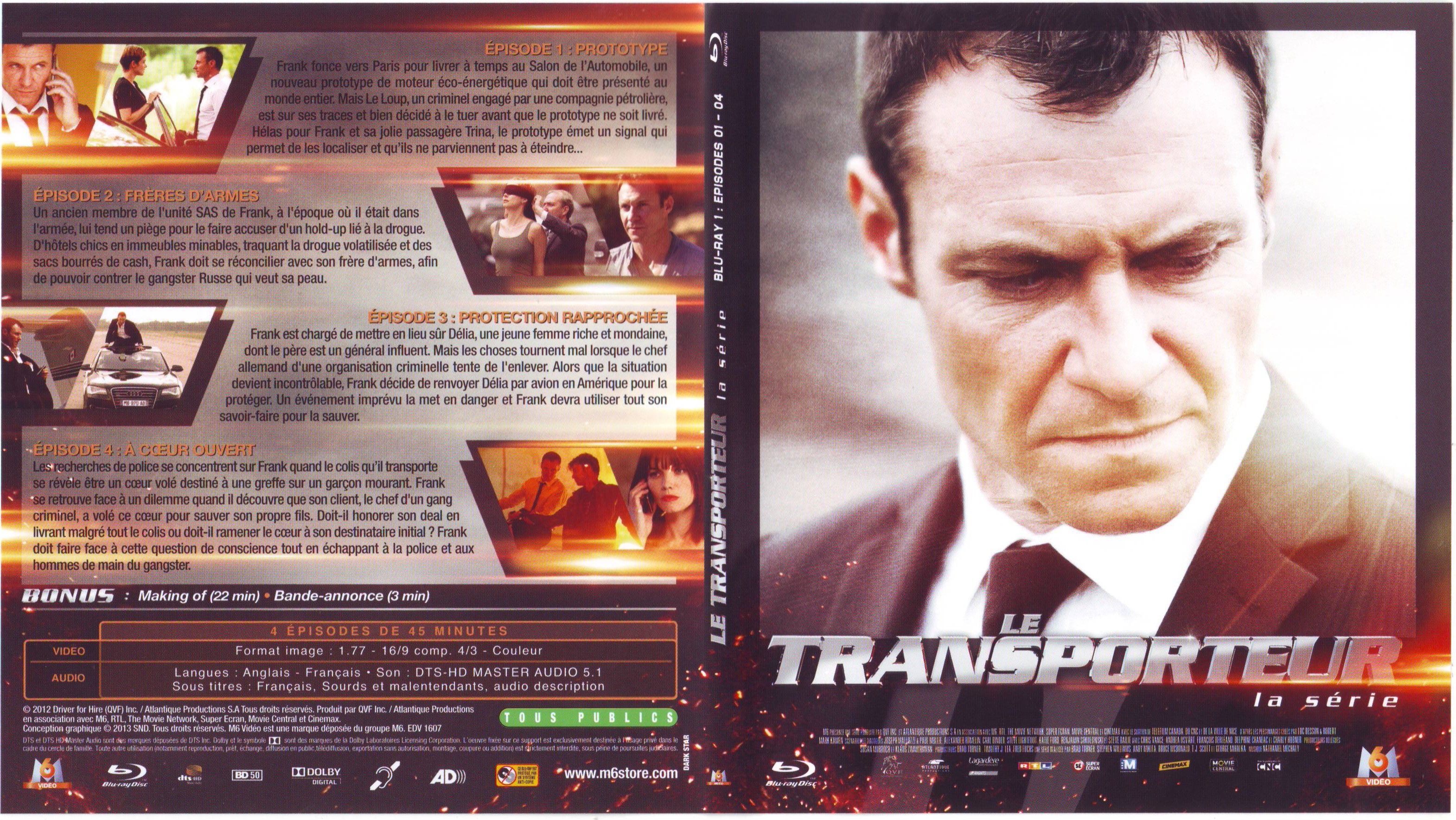 Jaquette DVD Le Transporteur la srie Saison 1 DISC 1 (BLU-RAY)