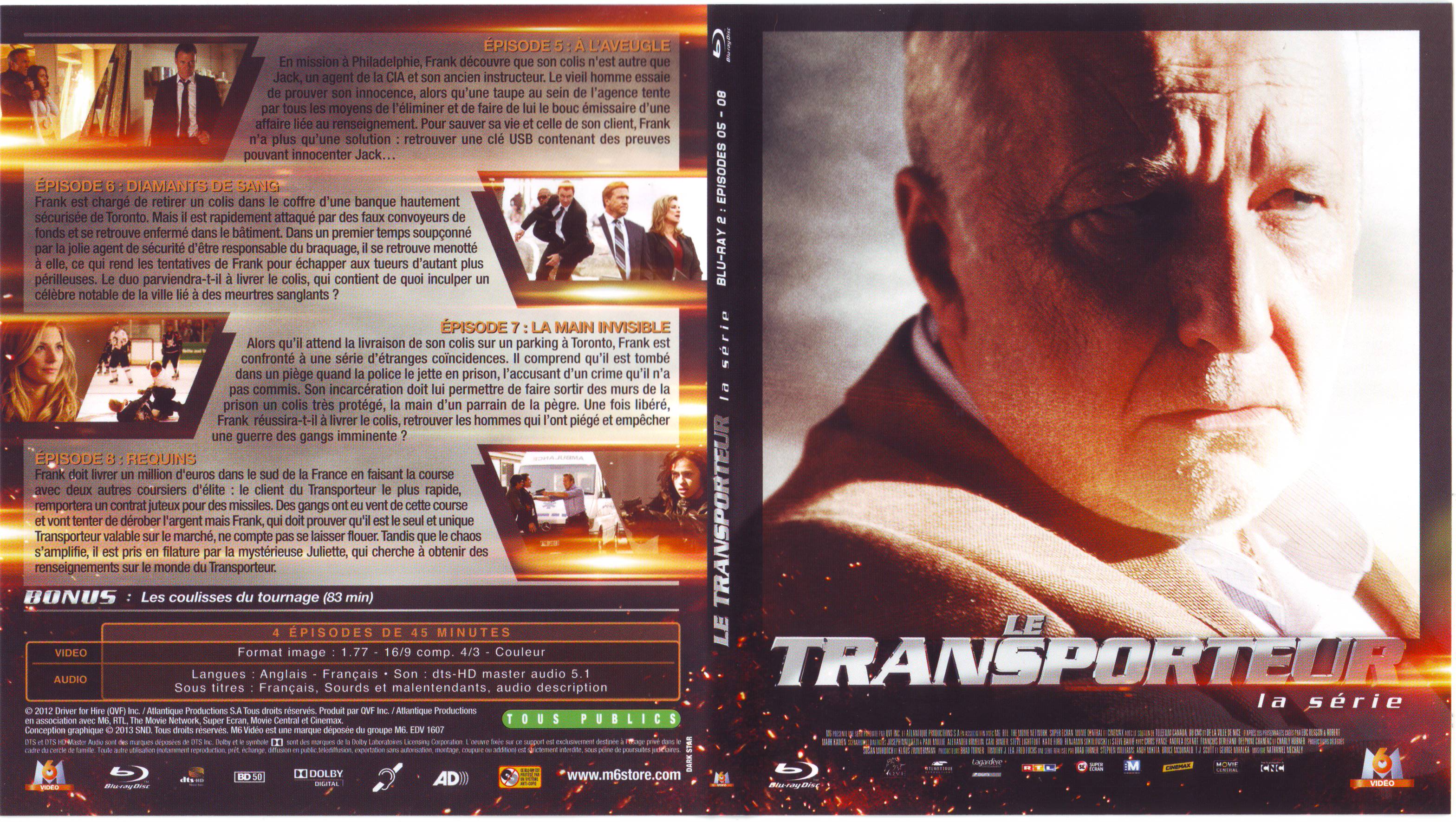 Jaquette DVD Le Transporteur la srie Saison 1 DISC 2 (BLU-RAY)