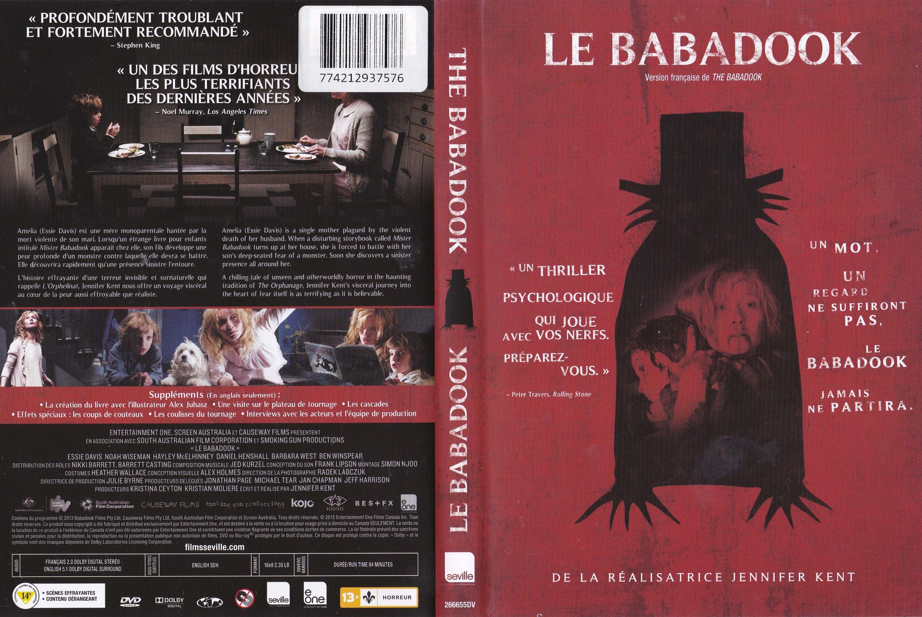 Jaquette DVD Le babadook (Canadienne)