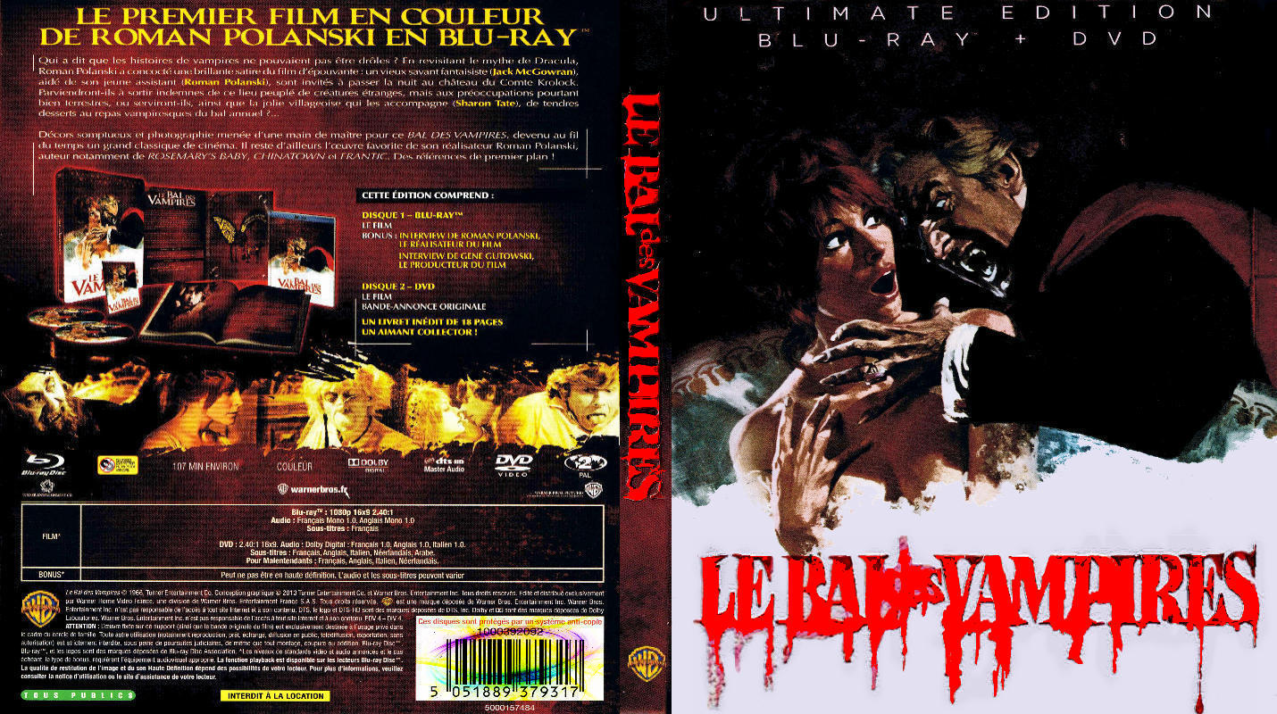 Jaquette DVD Le bal des vampires custom (BLU-RAY)
