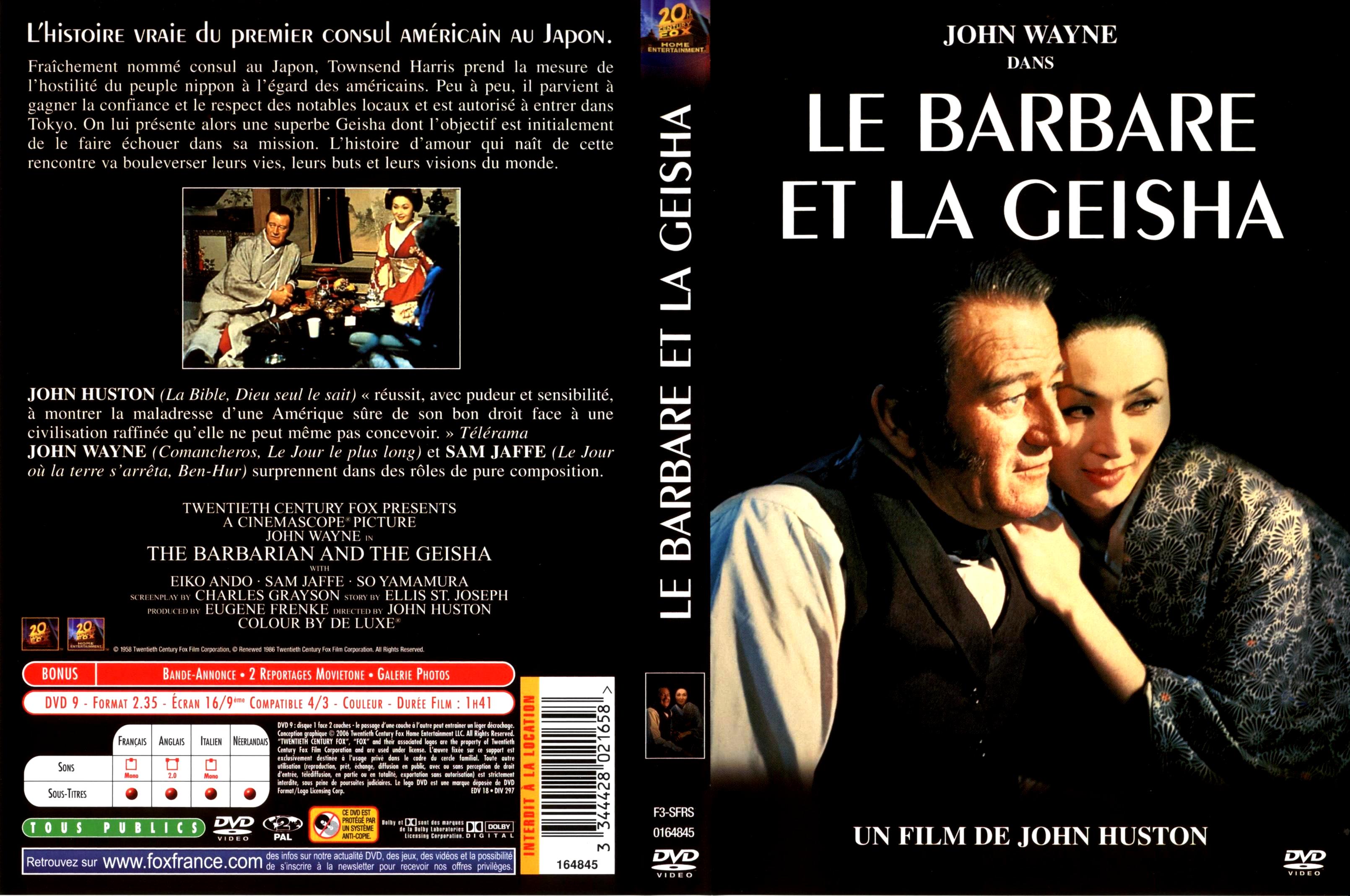 Jaquette DVD Le barbare et la geisha v2