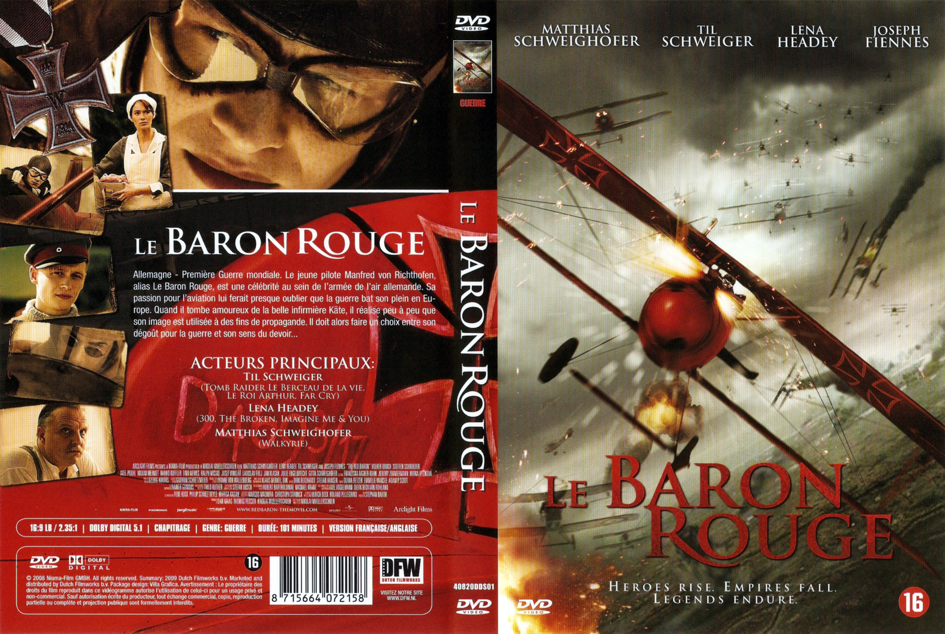 Jaquette DVD Le baron rouge