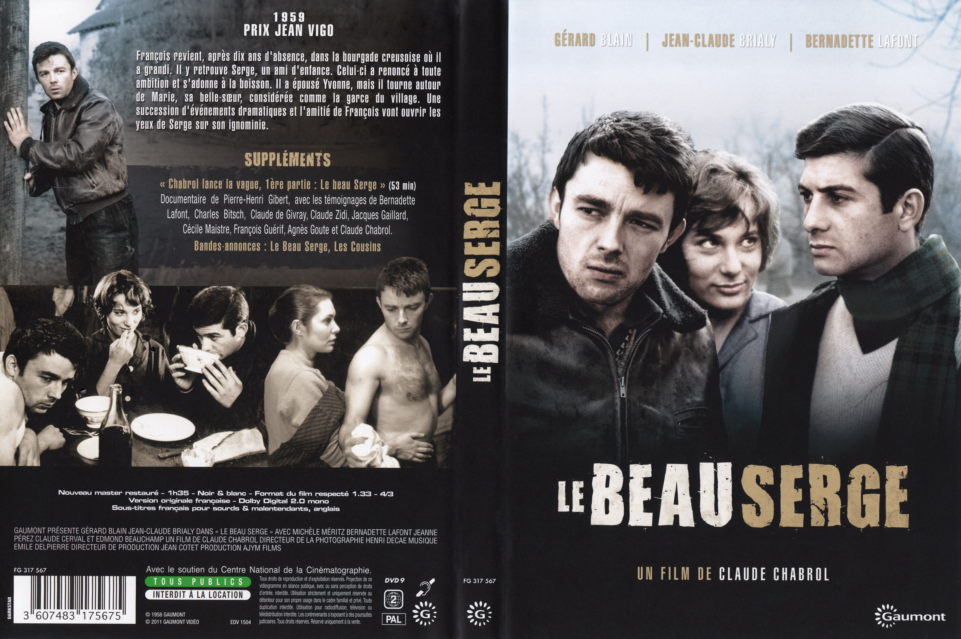 Jaquette DVD Le beau Serge
