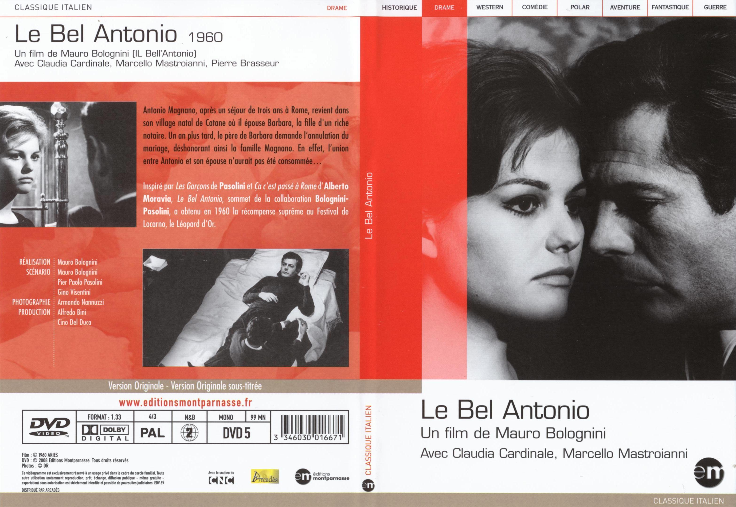Jaquette DVD Le bel Antonio