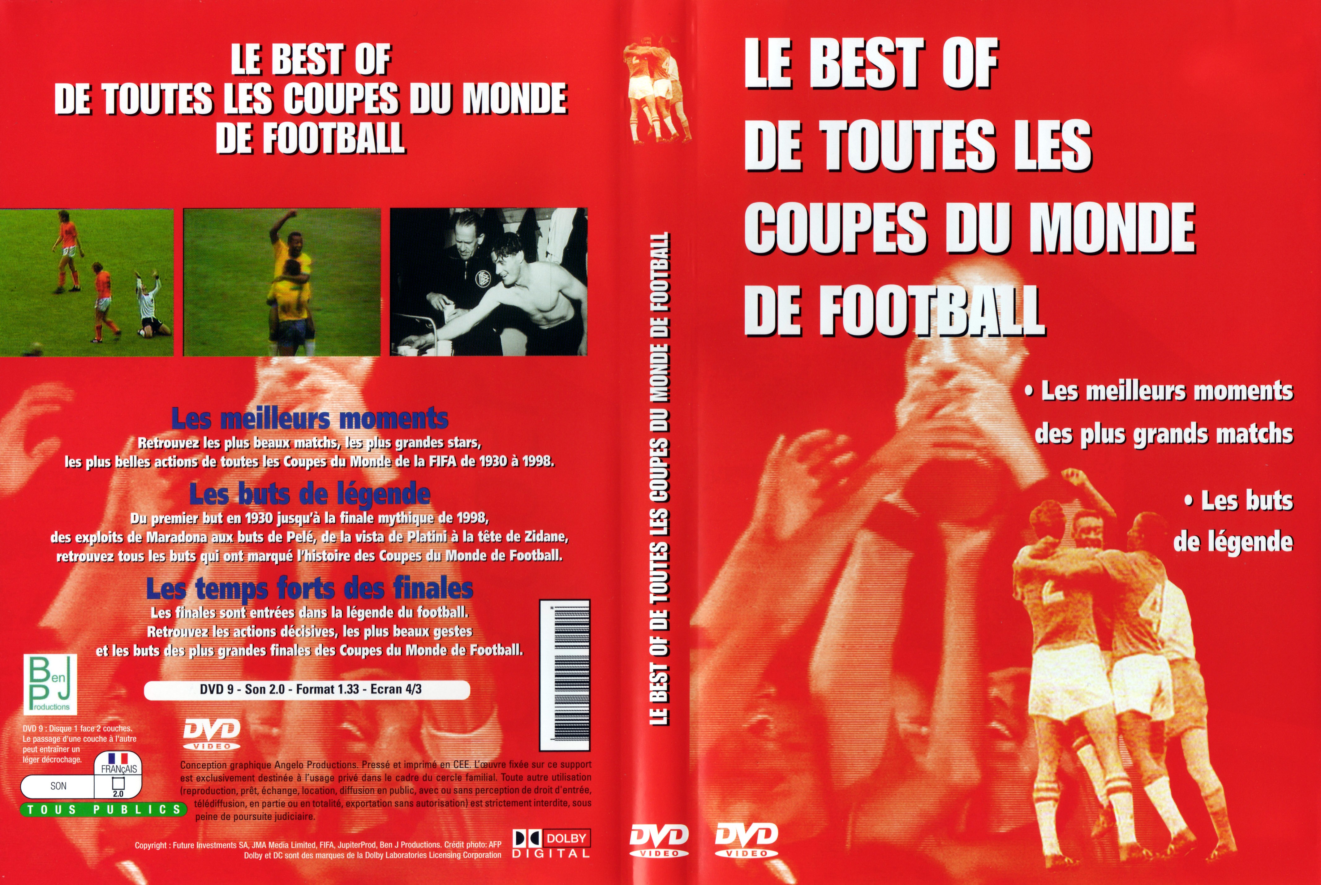 Jaquette DVD Le best of de toutes les Coupes du Monde de football