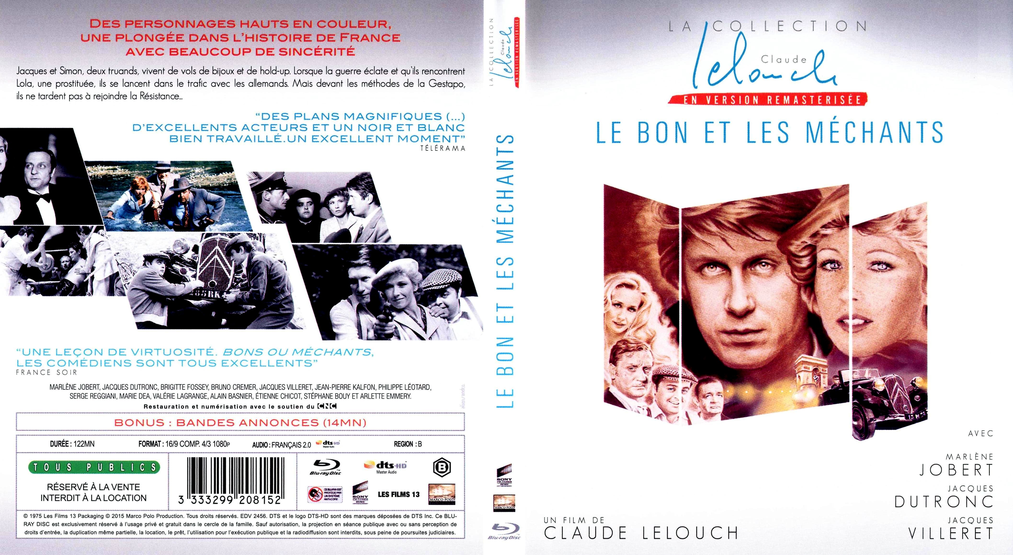 Jaquette DVD Le bon et les mchants (BLU-RAY)