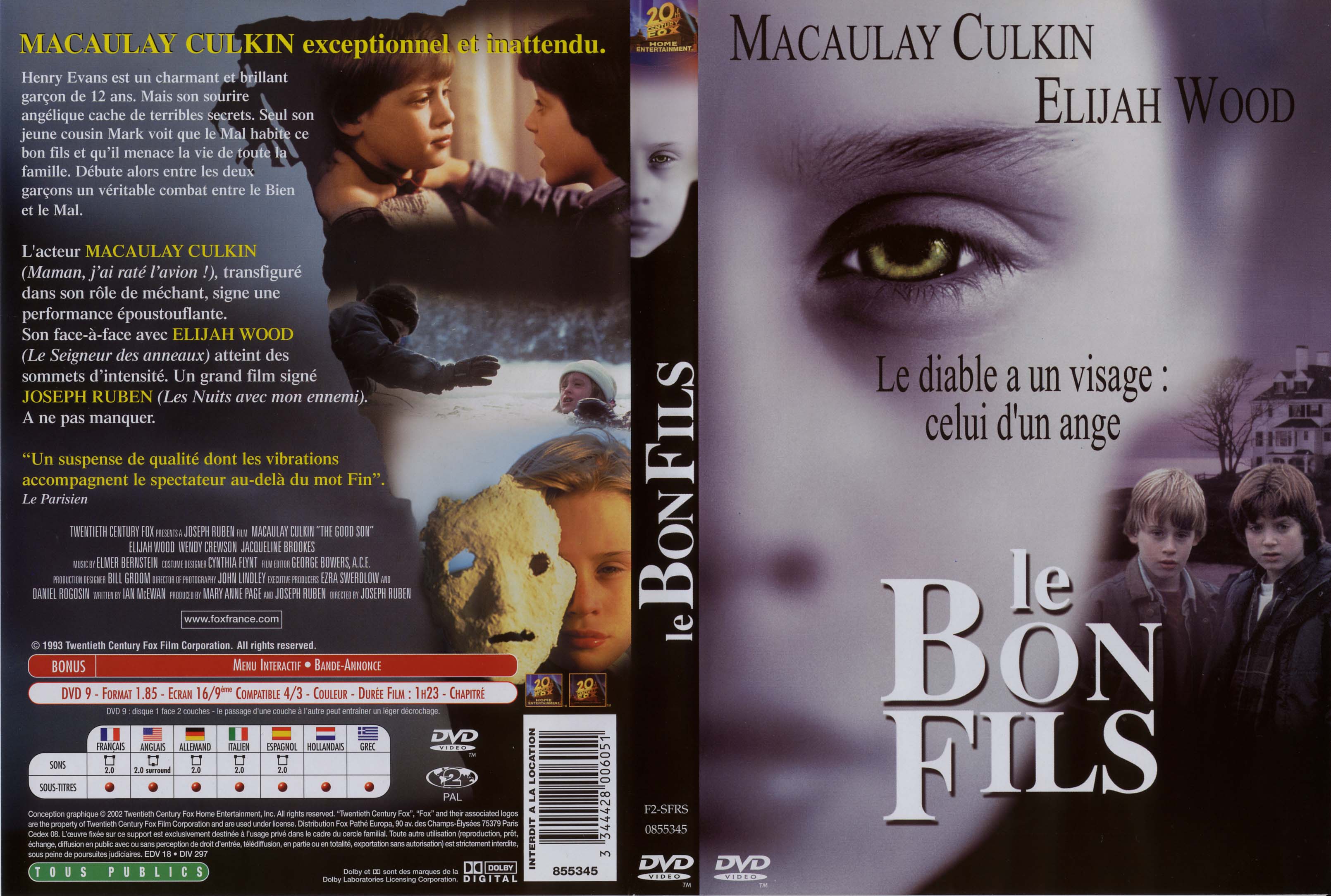 Jaquette DVD Le bon fils v2