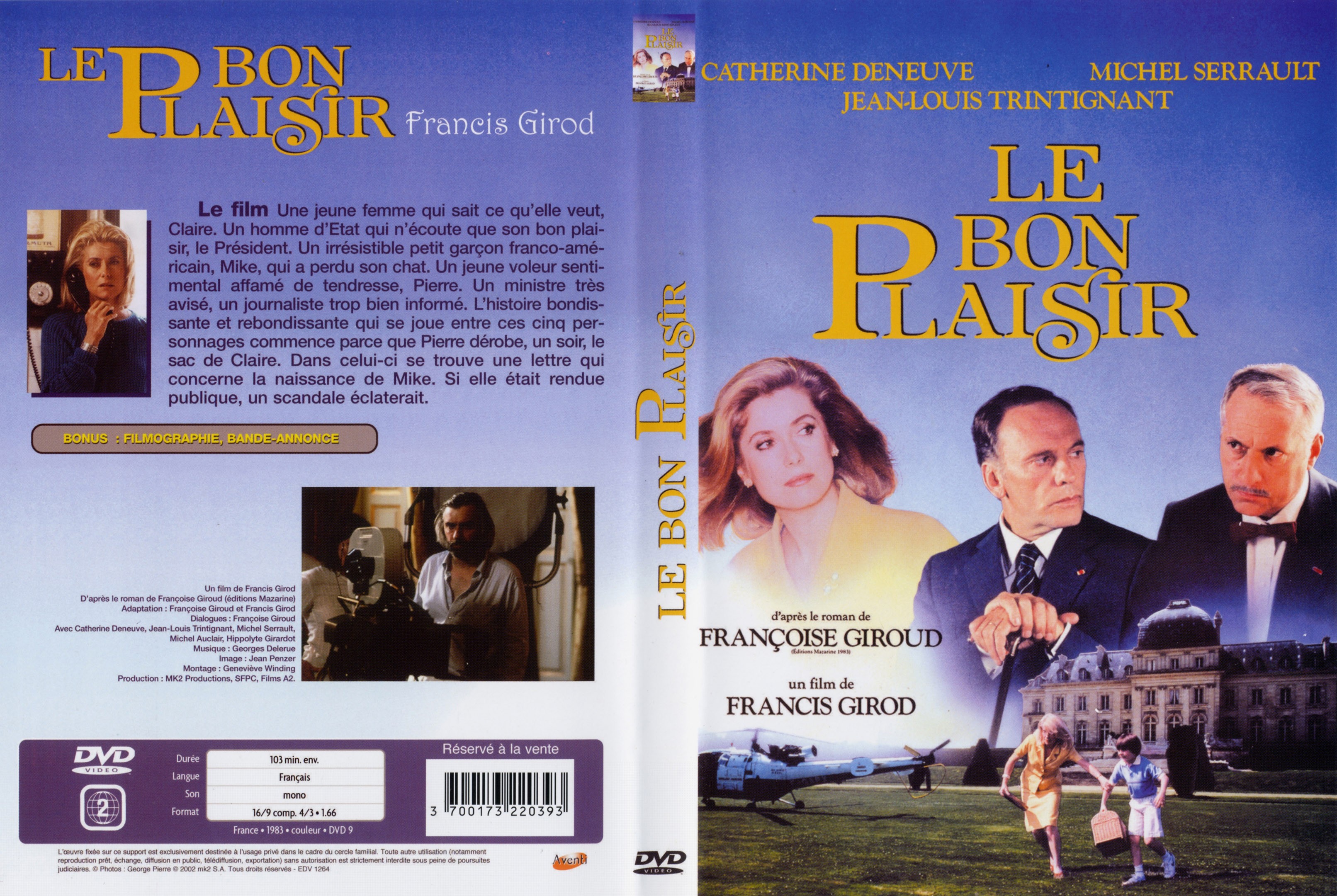 Jaquette DVD Le bon plaisir