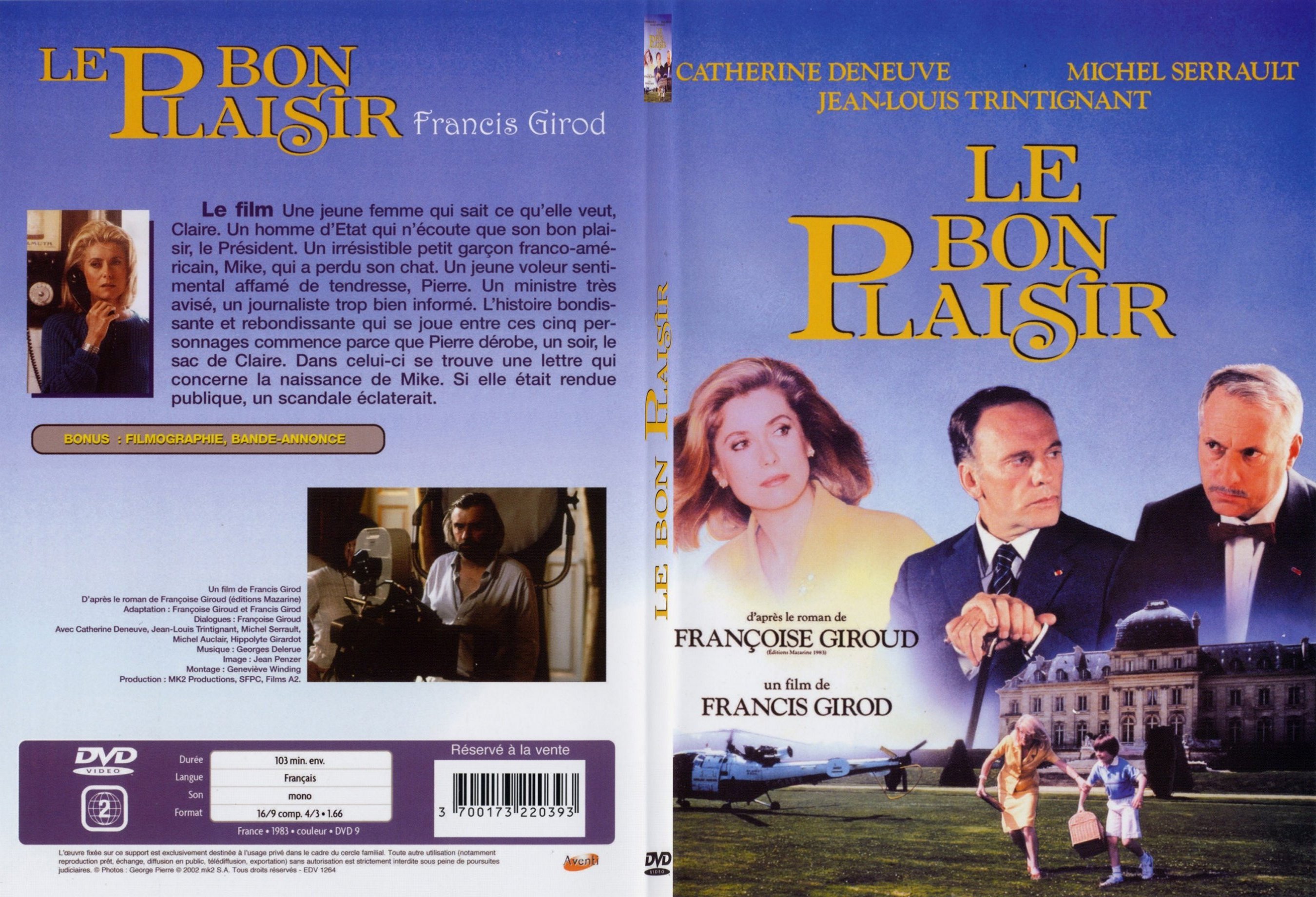 Jaquette DVD Le bon plaisir - SLIM