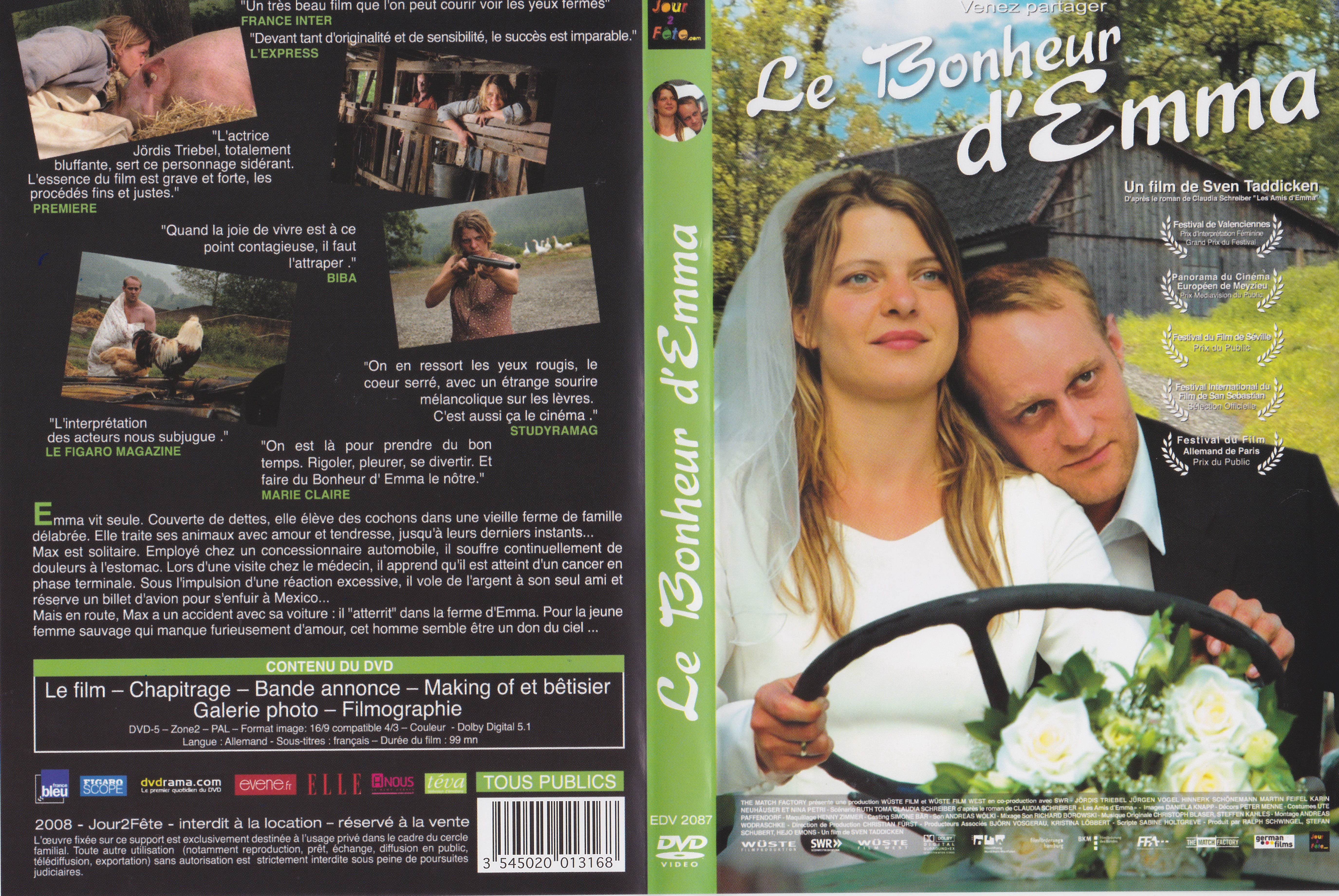 Jaquette DVD Le bonheur d