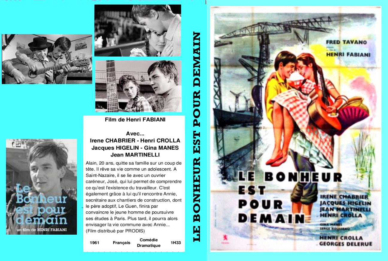 Jaquette DVD Le bonheur est pour demain custom