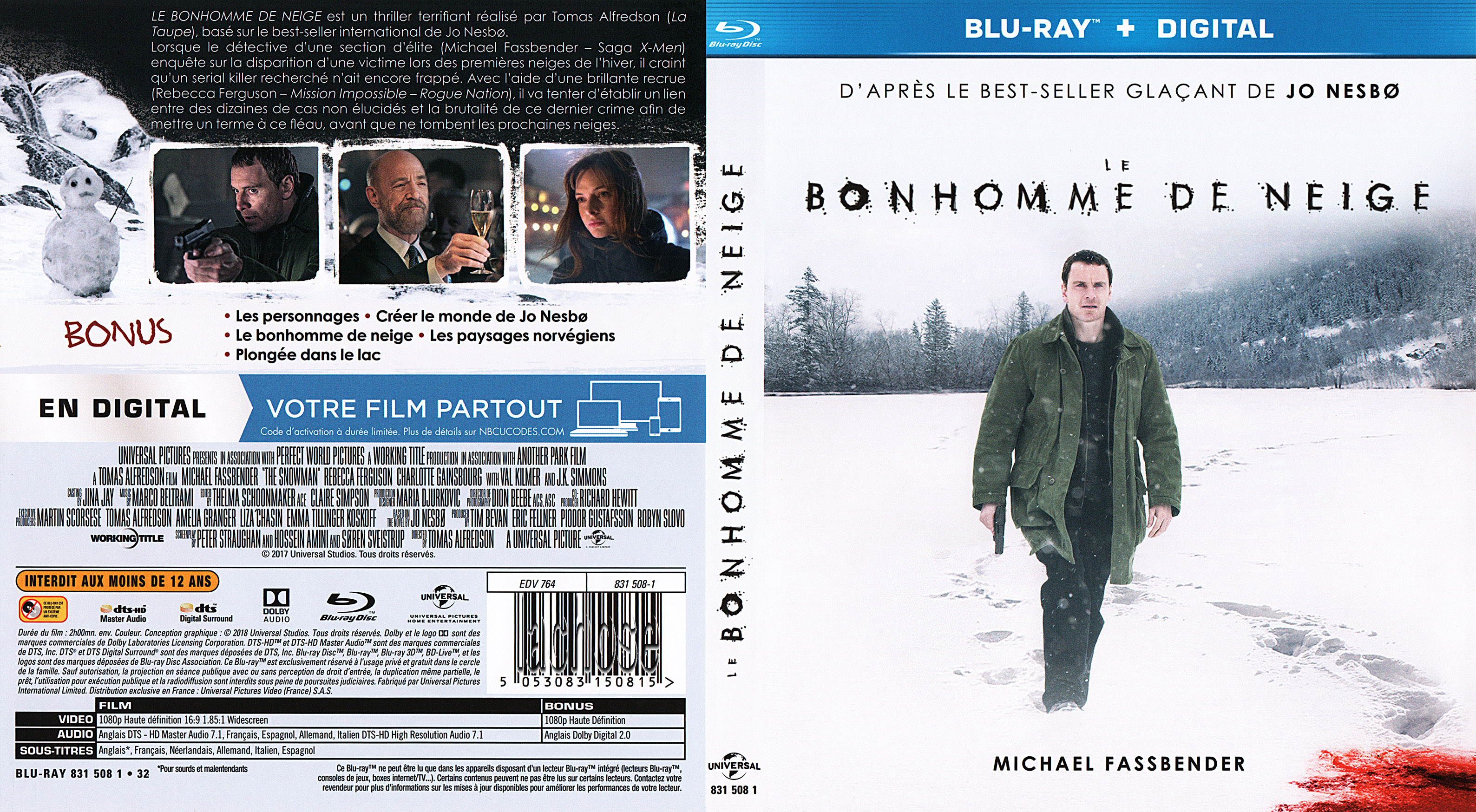 Jaquette DVD Le bonhomme de neige (BLU-RAY)