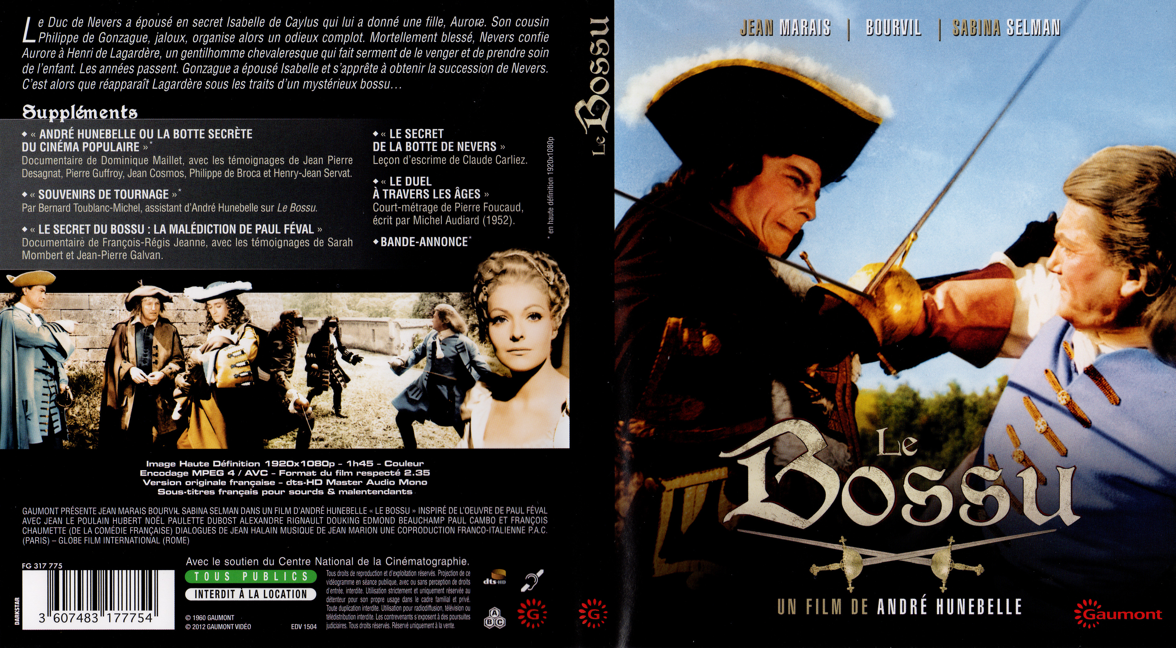 LE BOSSU - DVD - ESC Editions