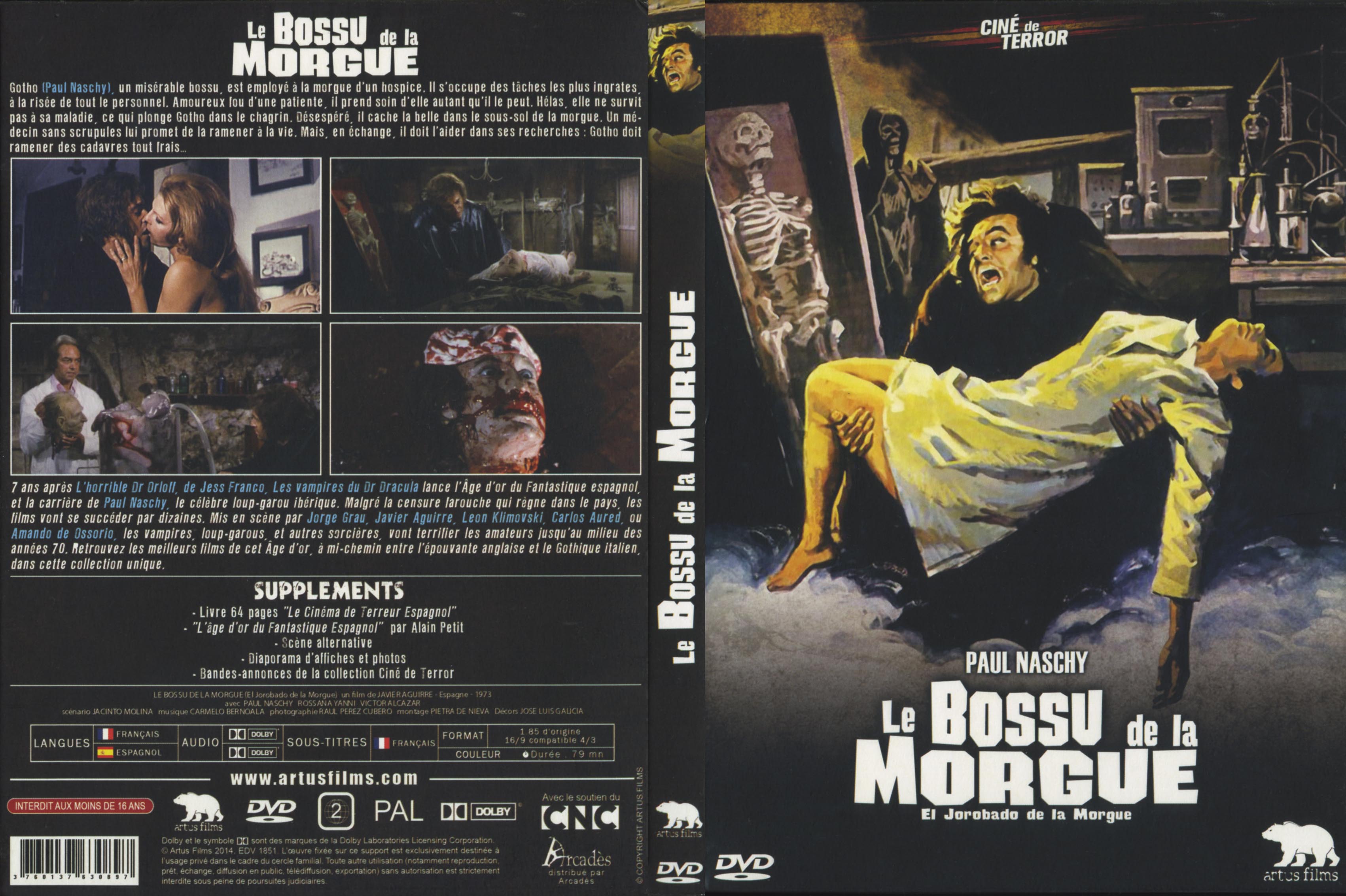 Jaquette DVD Le bossu de la morgue