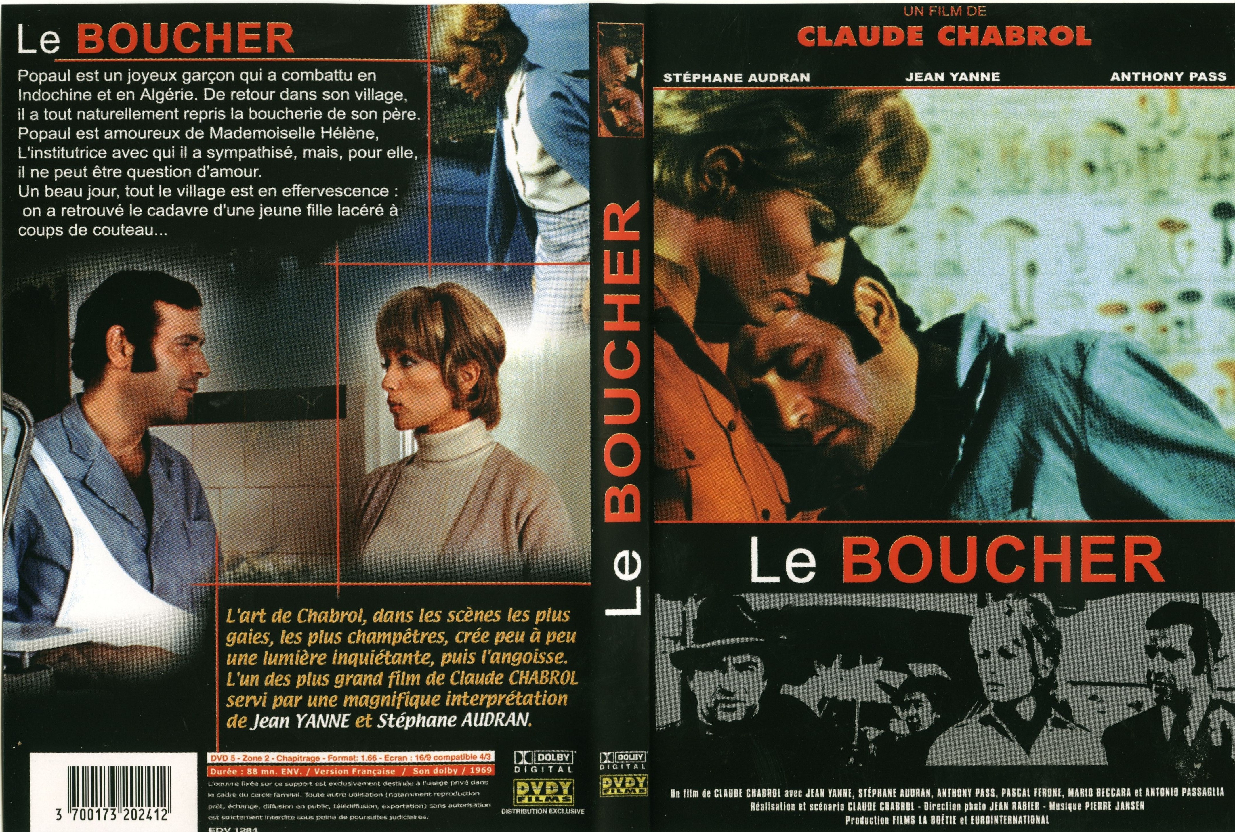Jaquette DVD Le boucher