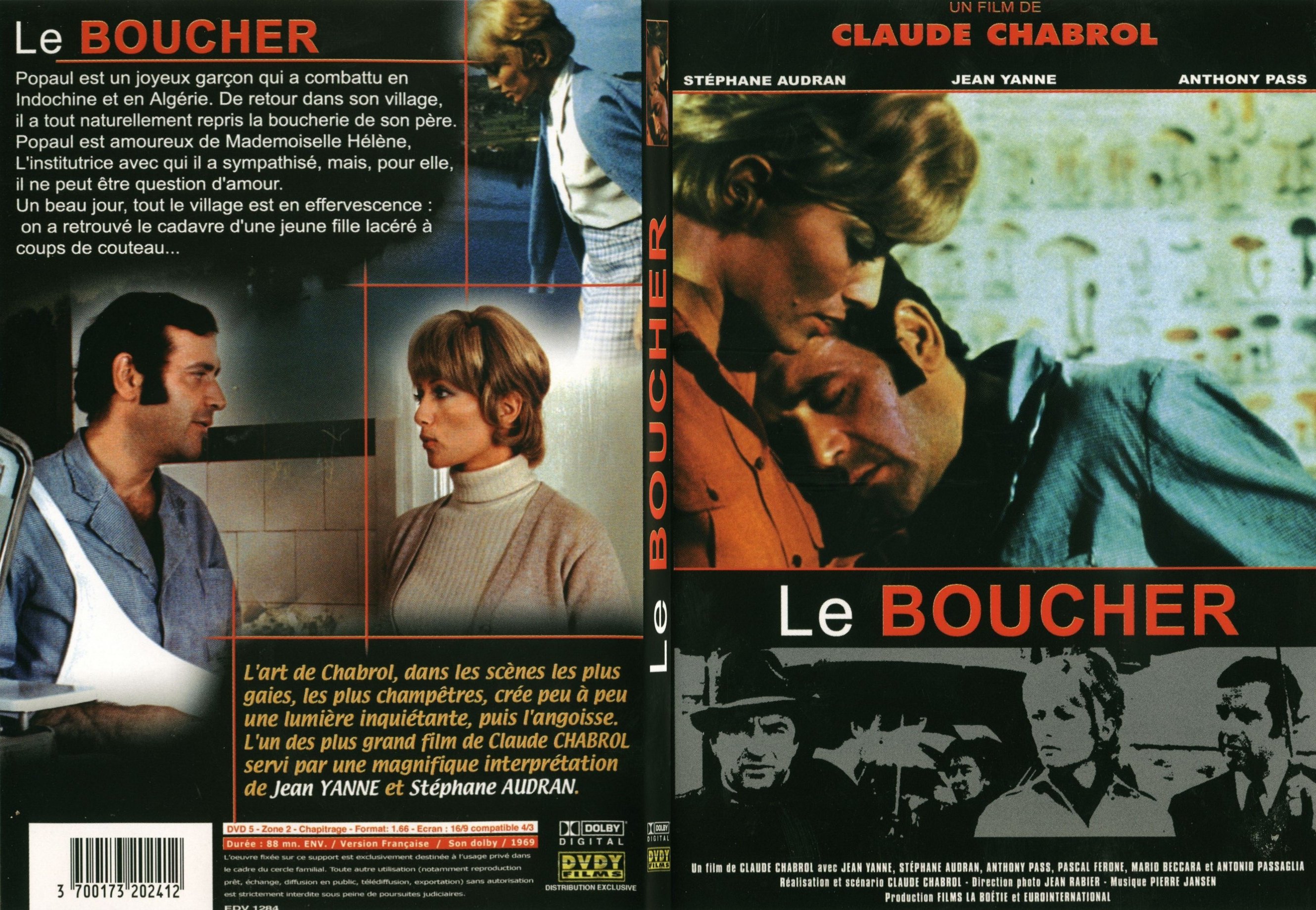 Jaquette DVD Le boucher - SLIM