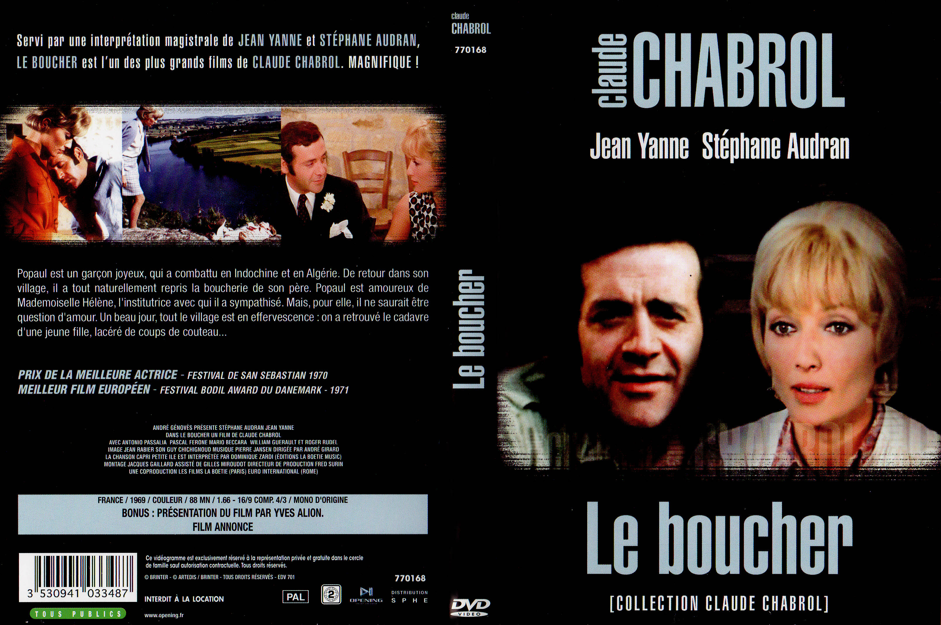Jaquette DVD Le boucher v3