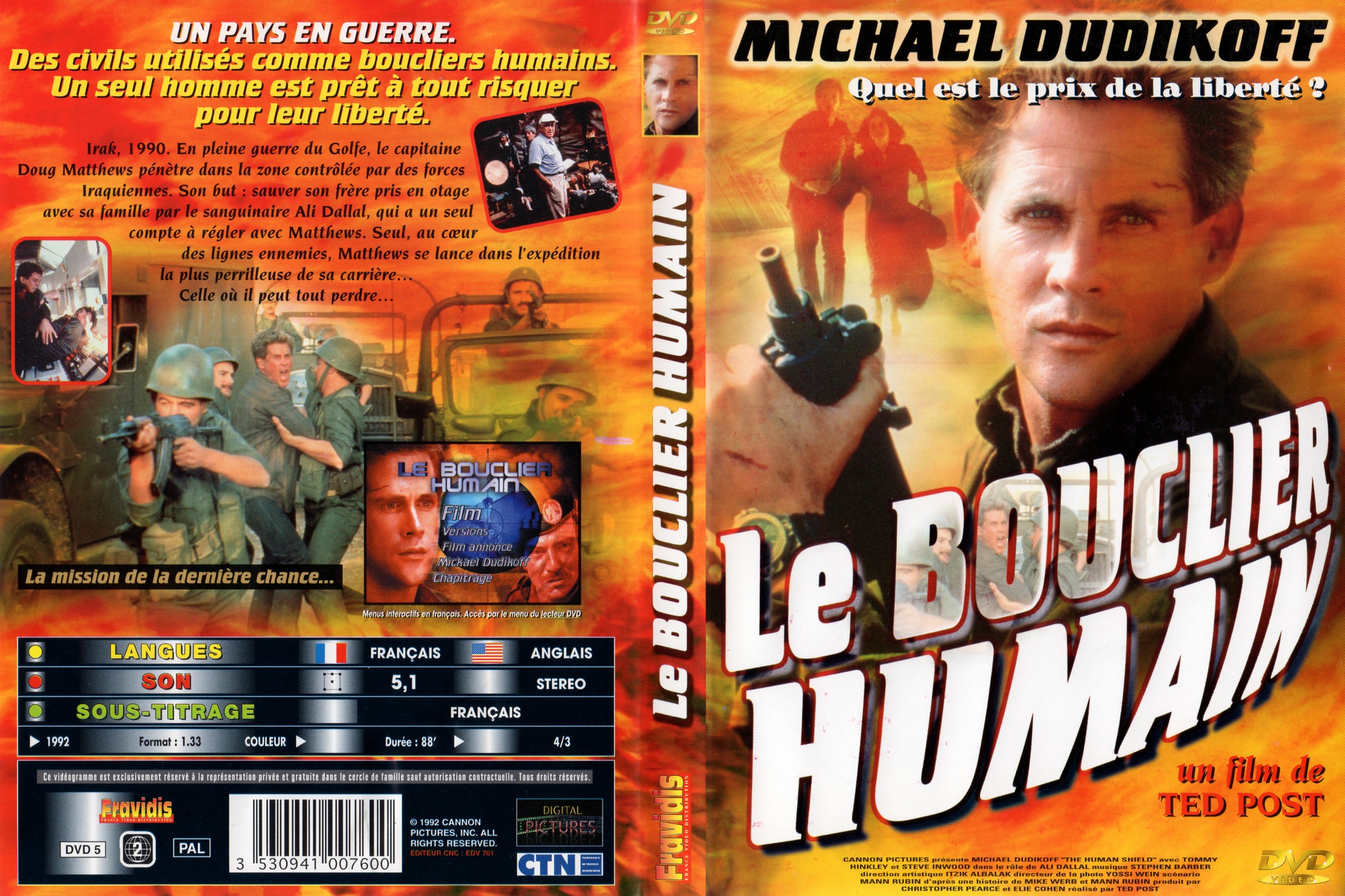 Jaquette DVD Le bouclier humain v2