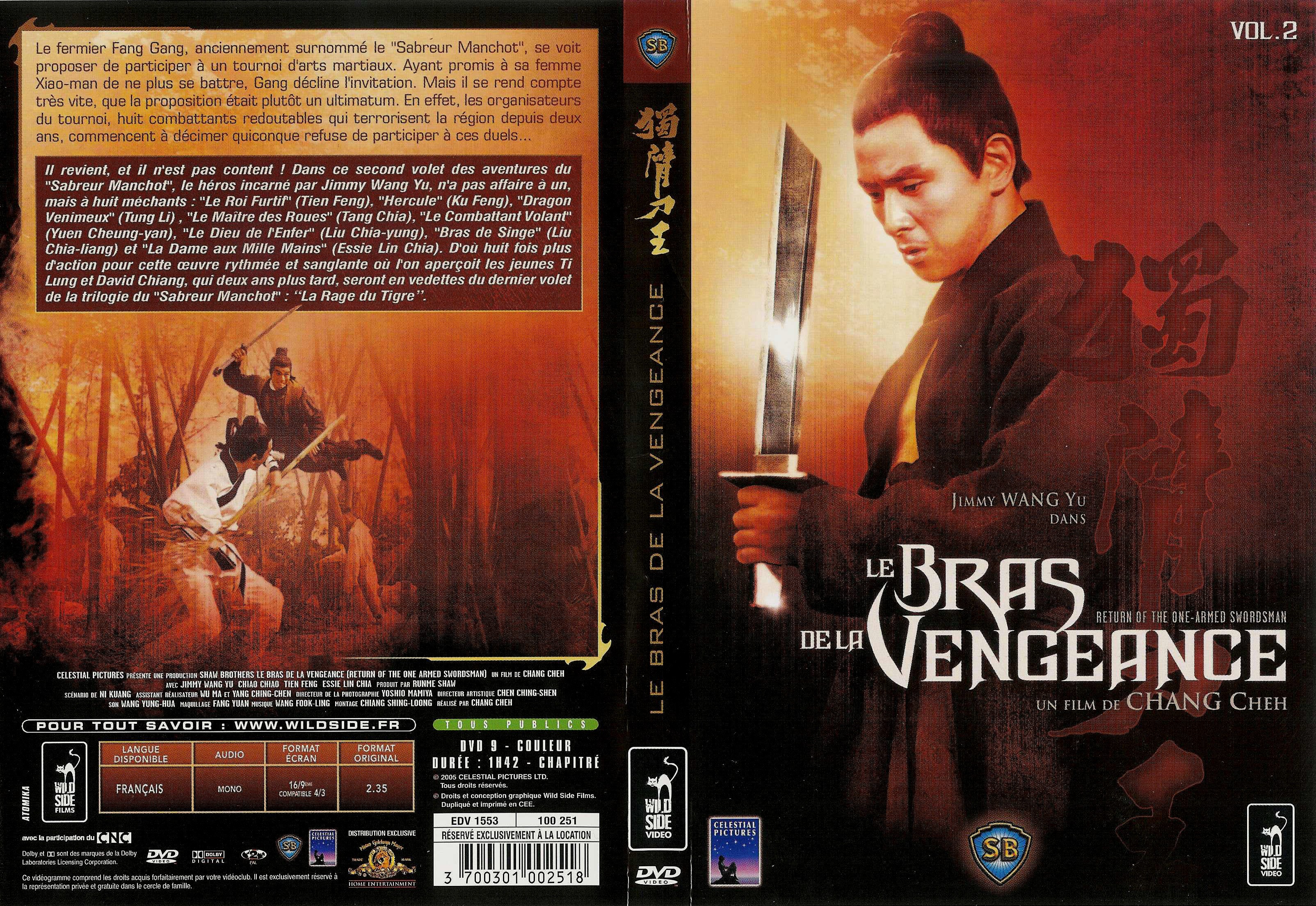 Jaquette DVD Le bras de la vengeance