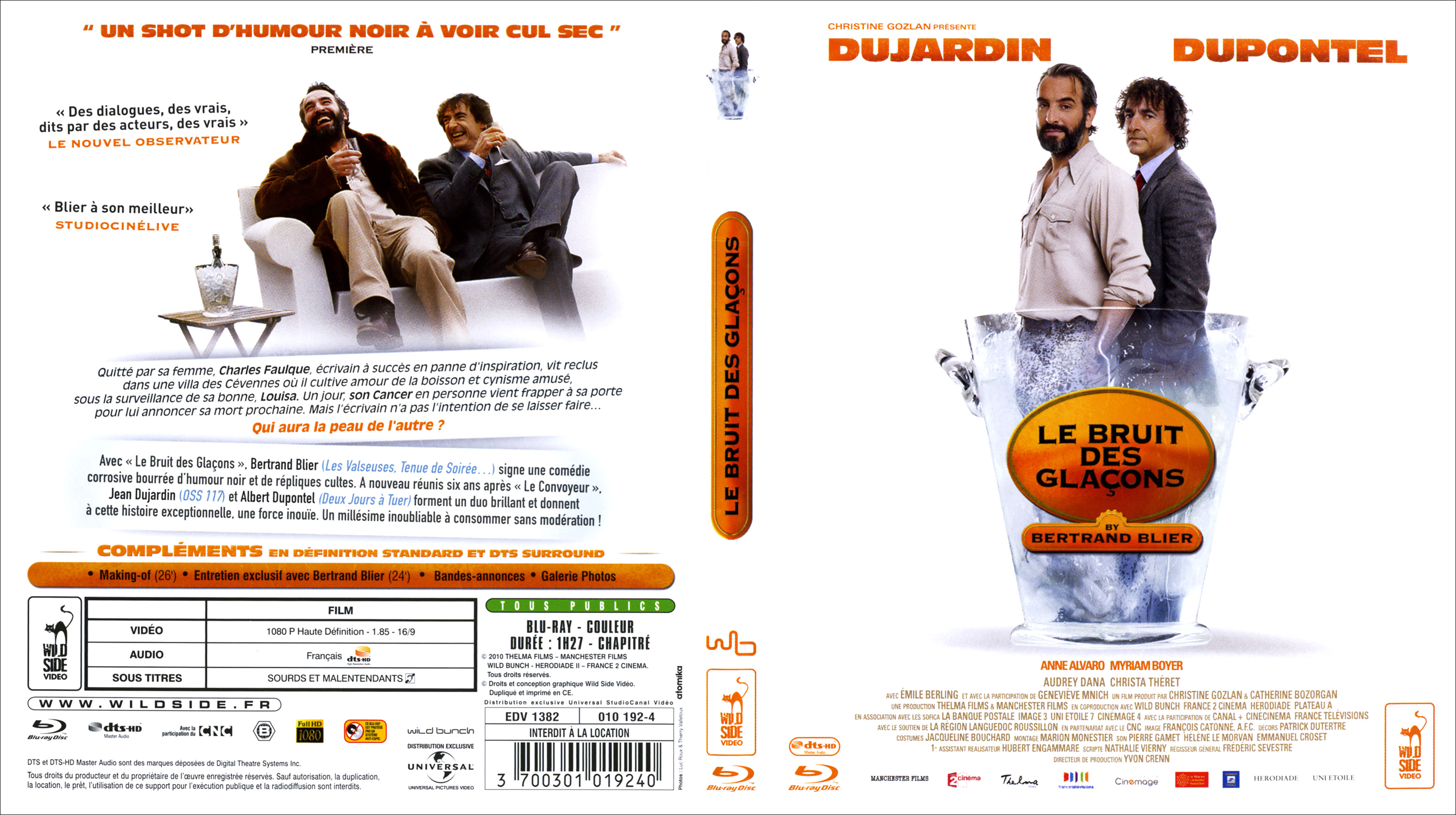 Jaquette DVD Le bruit des glaons (BLU-RAY) v2