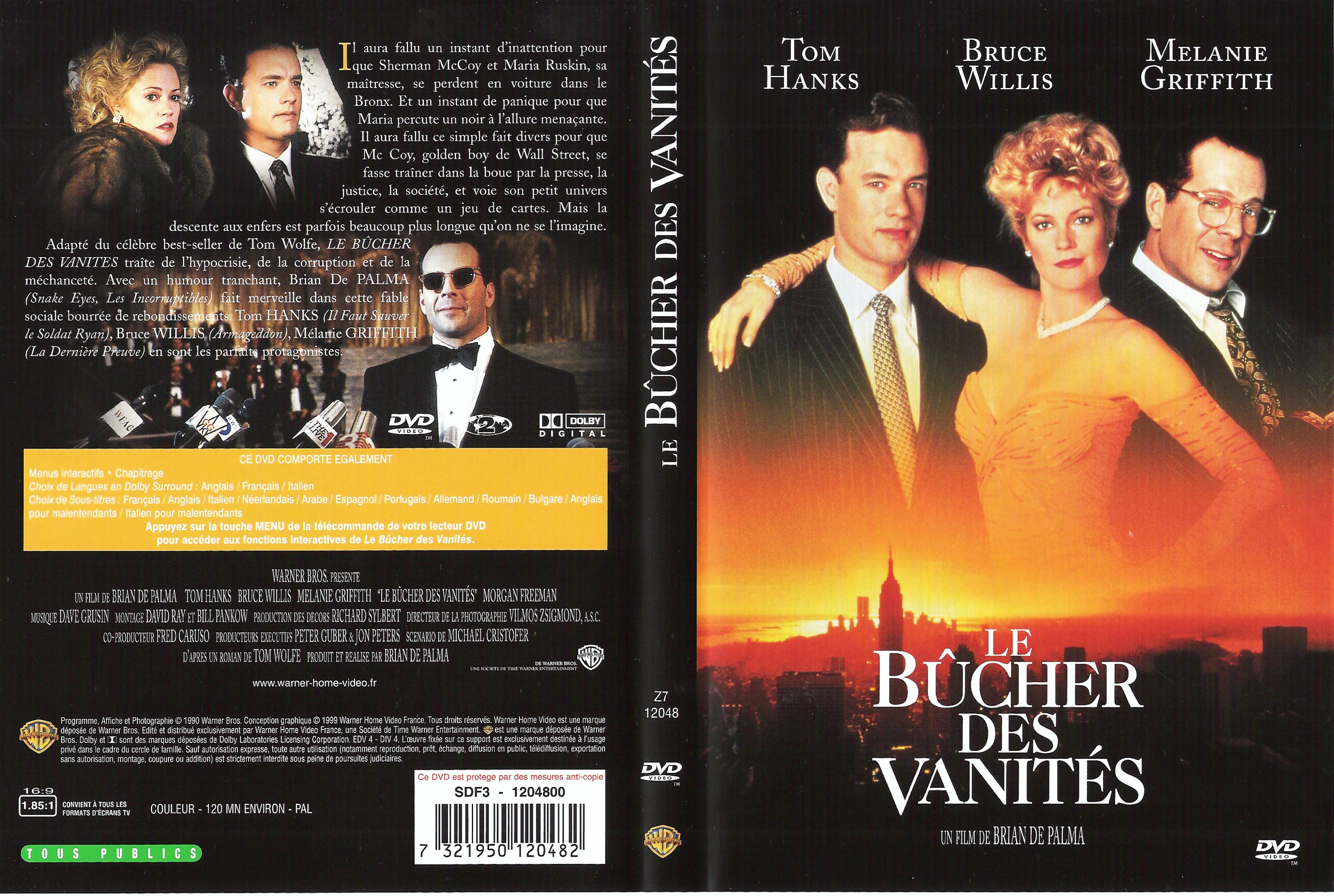 Jaquette DVD Le bucher des vanits