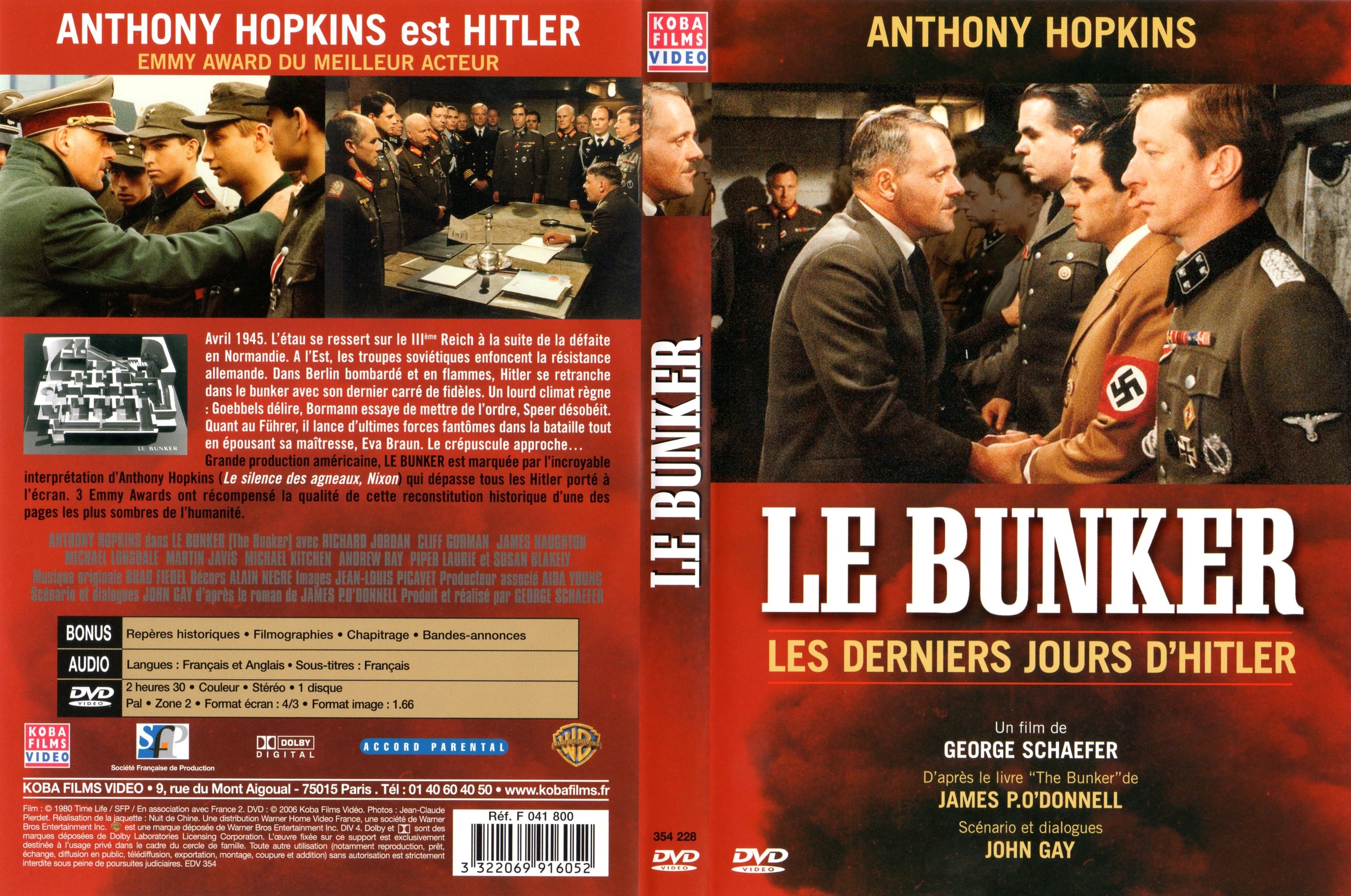 Jaquette DVD Le bunker