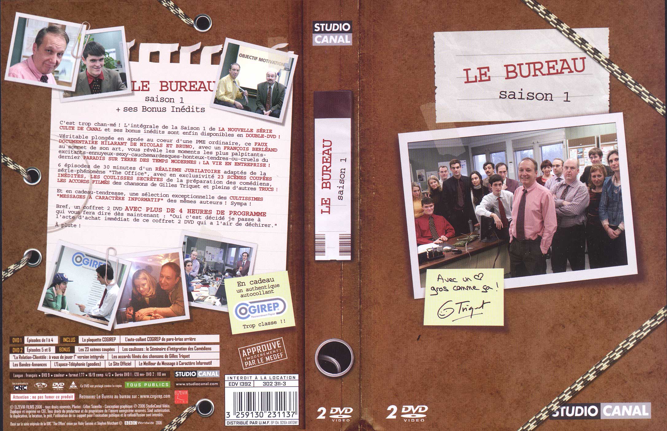 Jaquette DVD Le bureau Saison 1