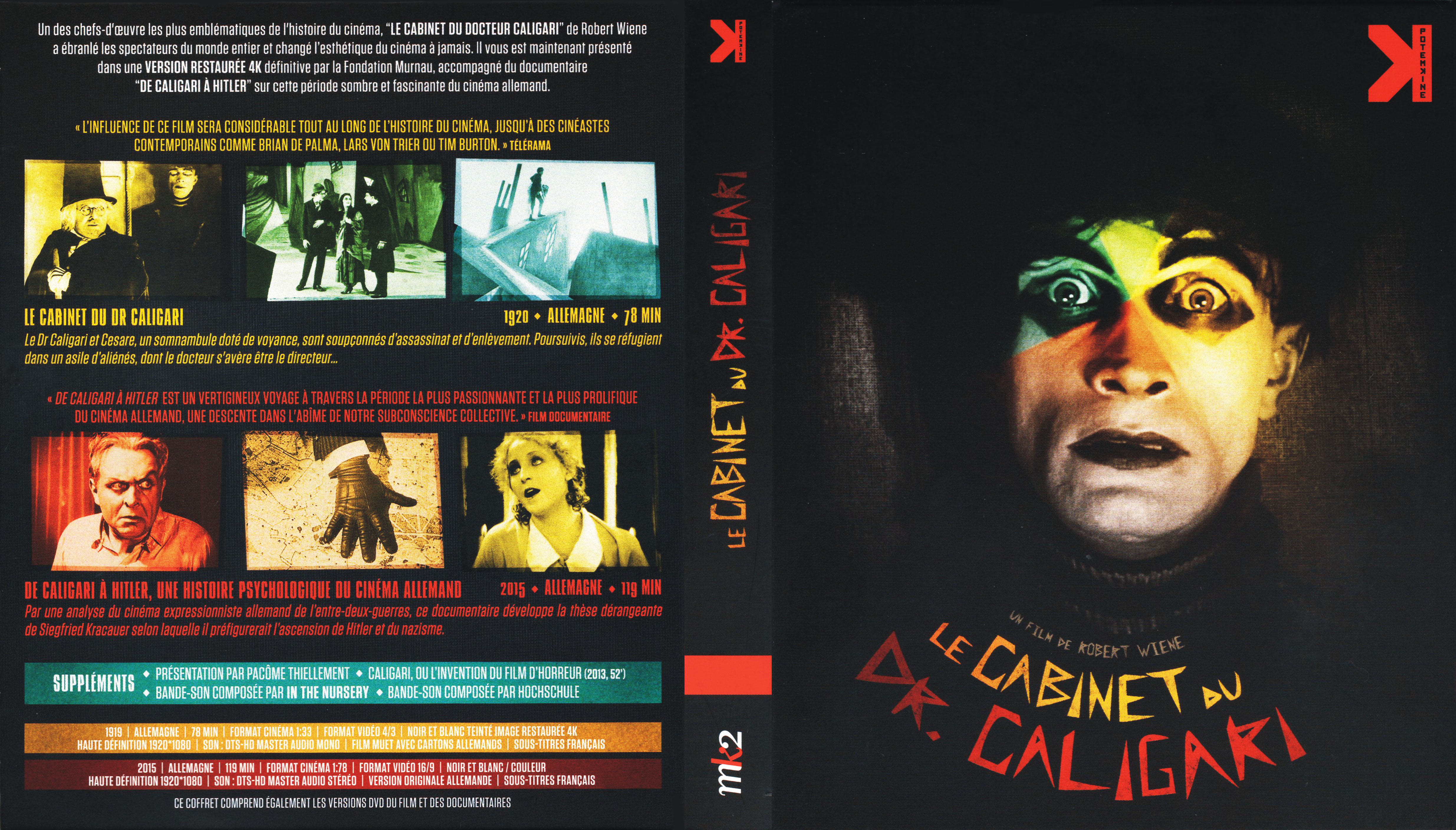 Jaquette DVD Le cabinet du Docteur Caligari (BLU-RAY)