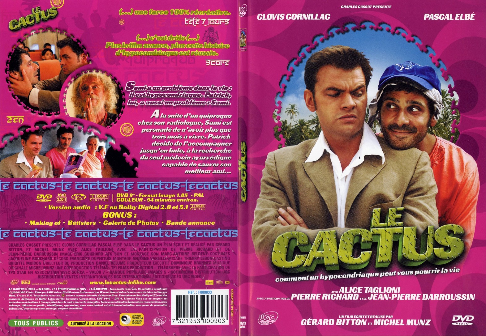 Jaquette DVD Le cactus - SLIM
