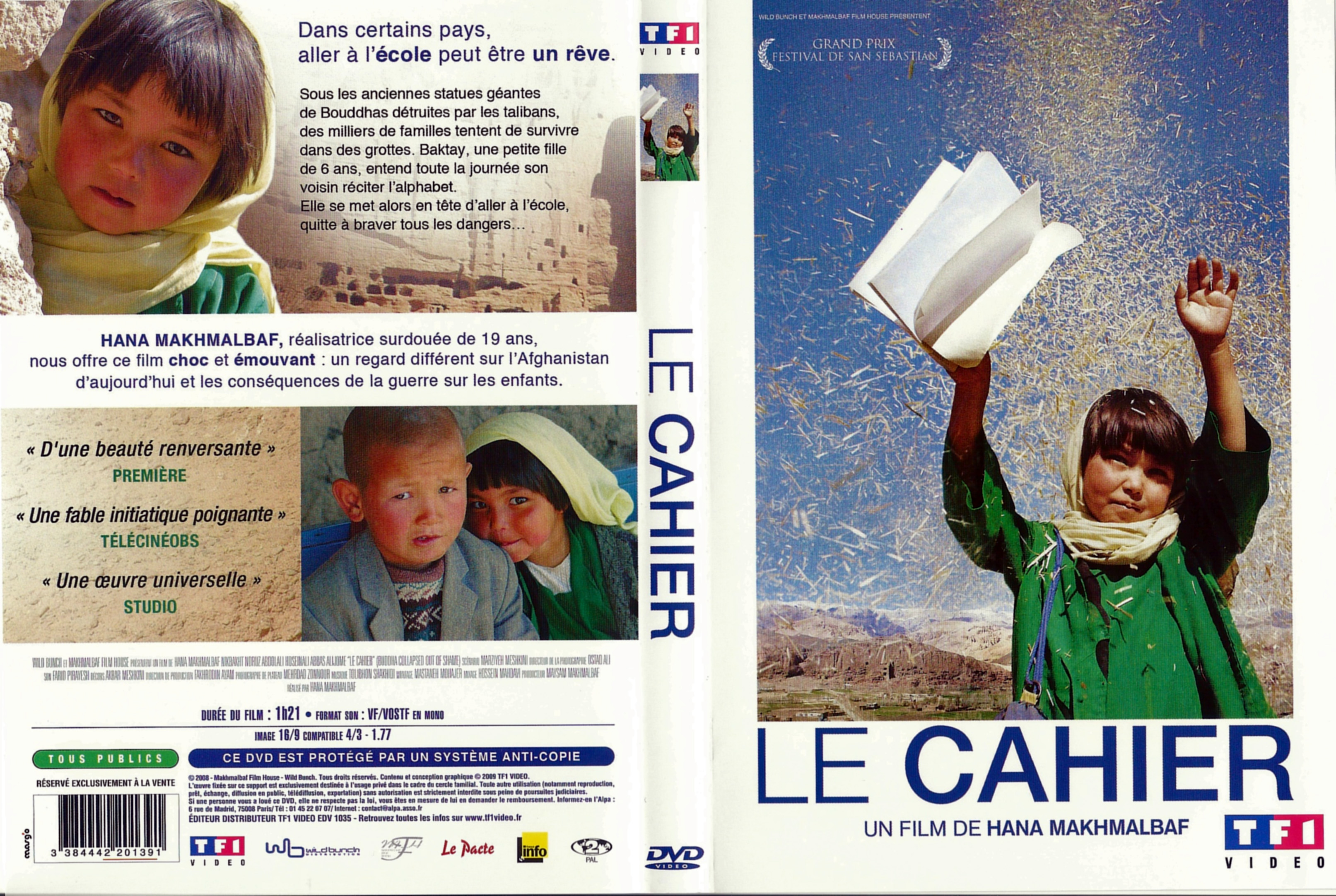 Jaquette DVD Le cahier