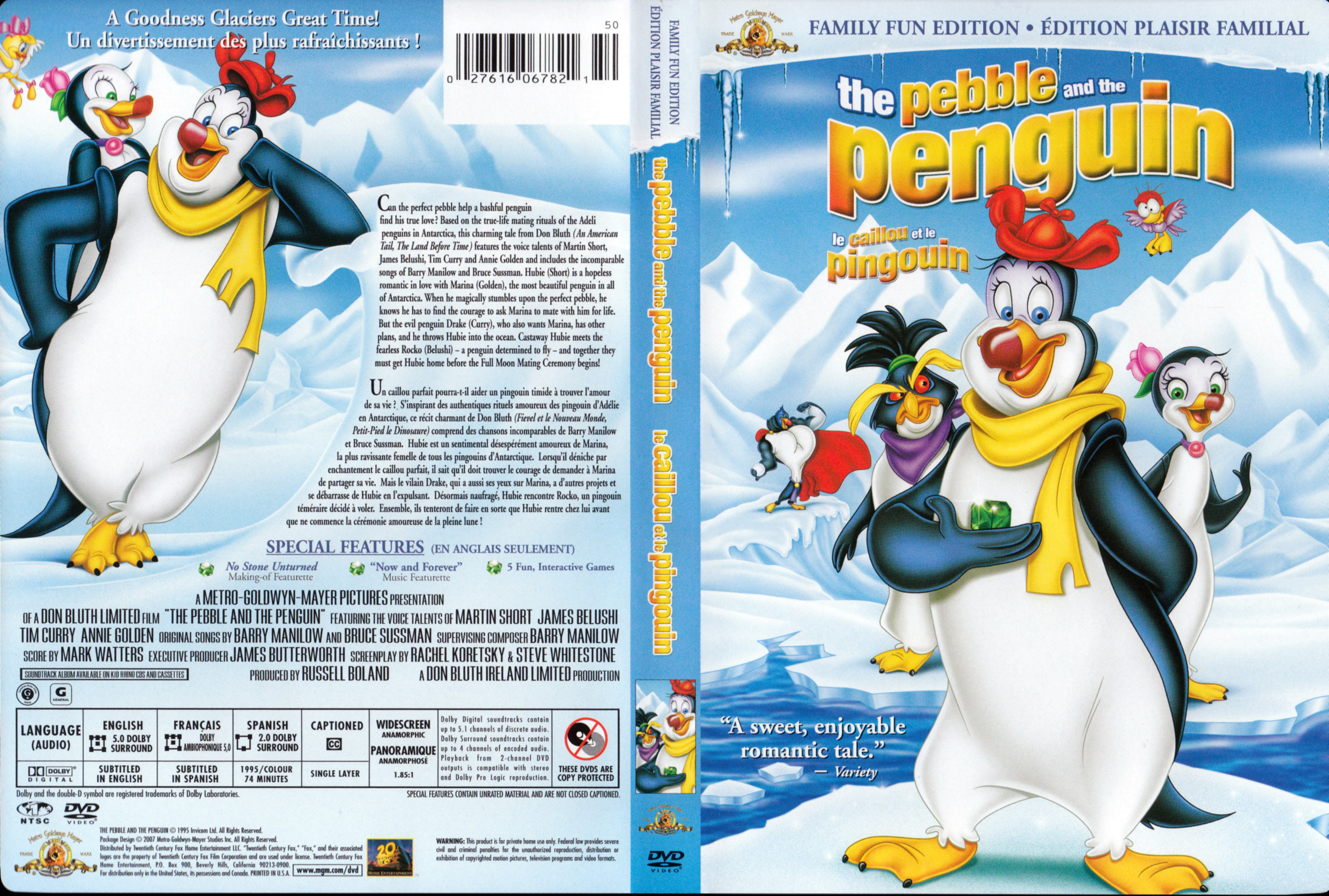 Jaquette DVD Le caillou et le pingouin (Canadienne)