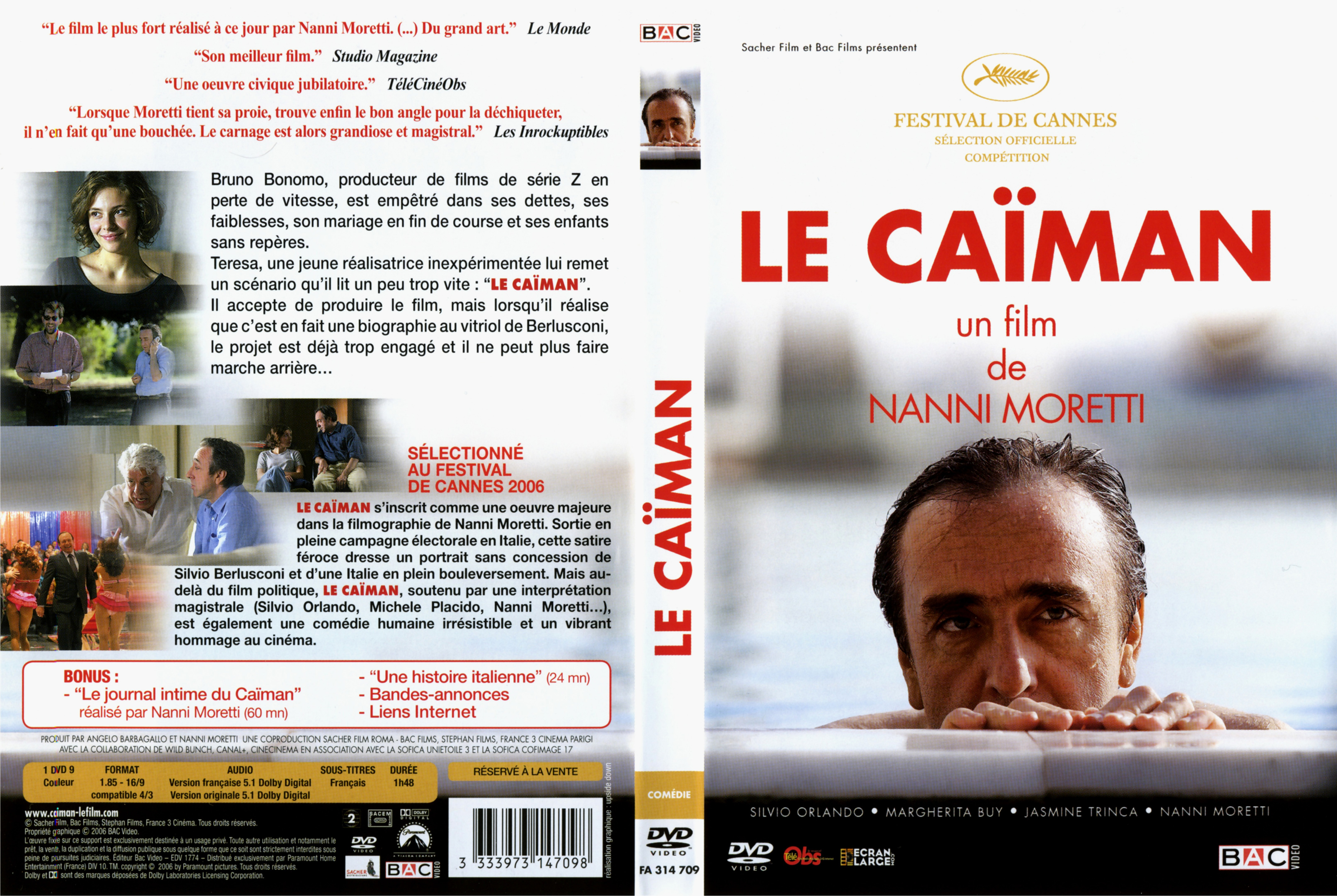 Jaquette DVD Le caiman