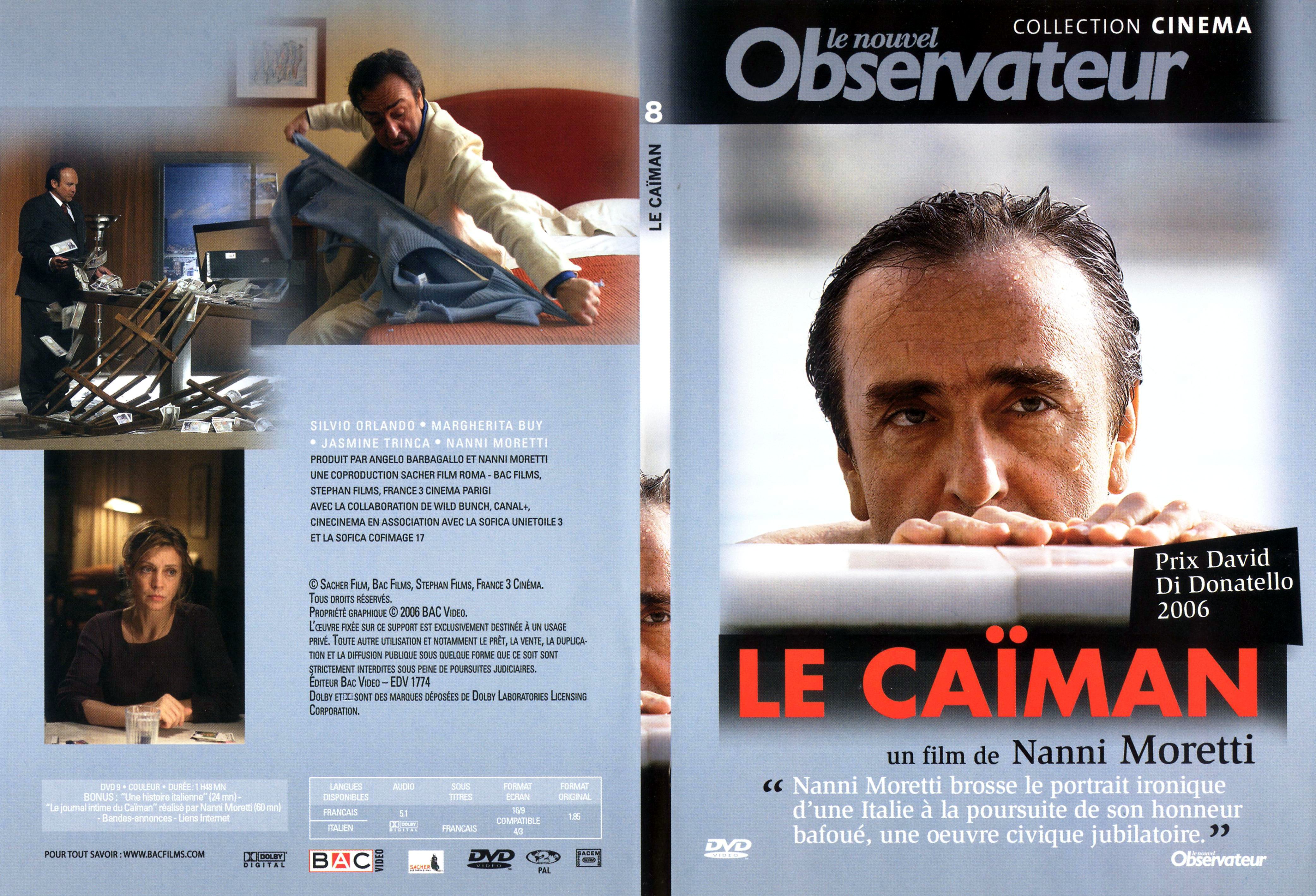 Jaquette DVD Le caiman - SLIM