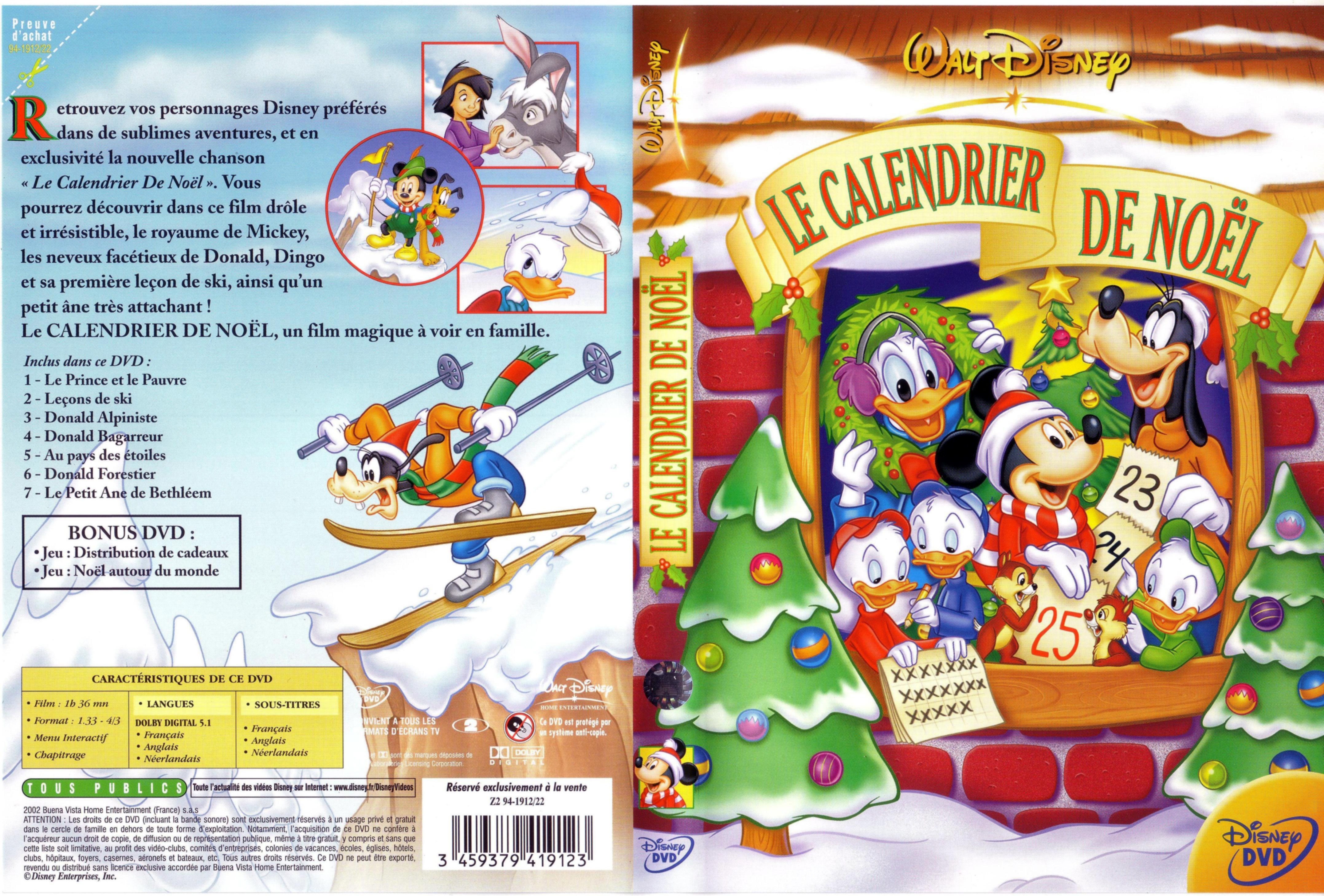 Jaquette DVD Le calendrier de Noel