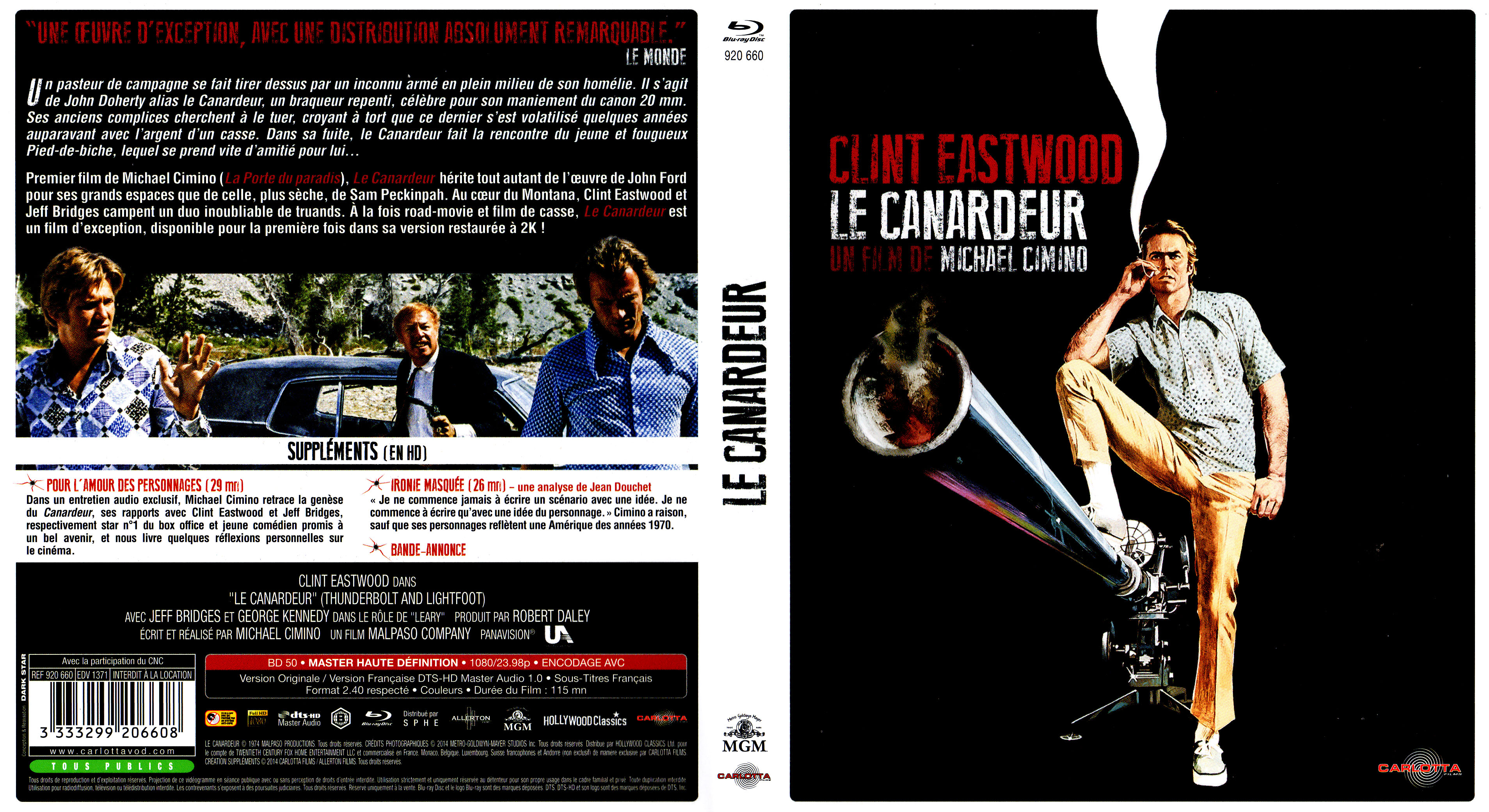 Jaquette DVD Le canardeur (BLU-RAY)
