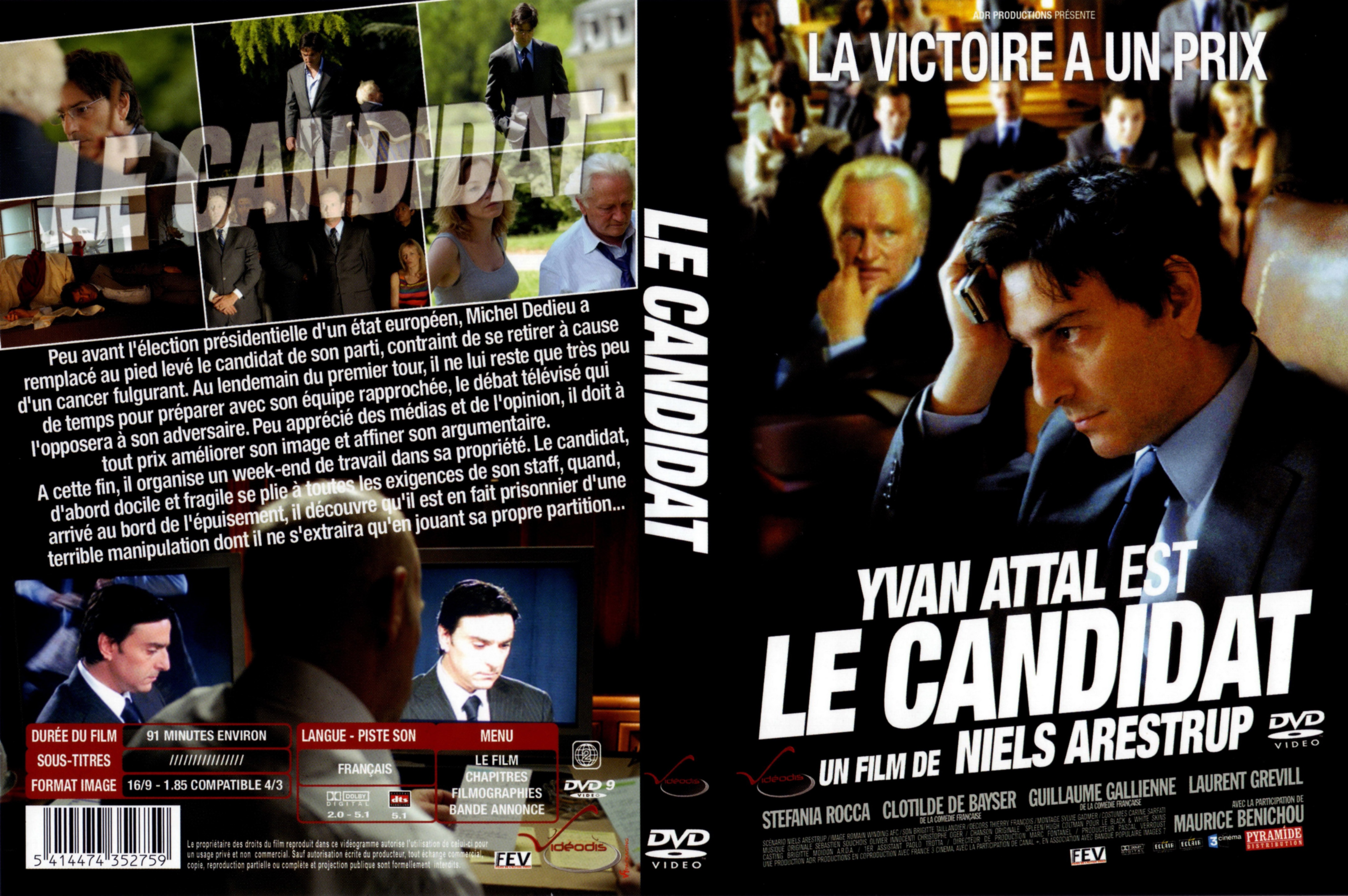 Jaquette DVD Le candidat