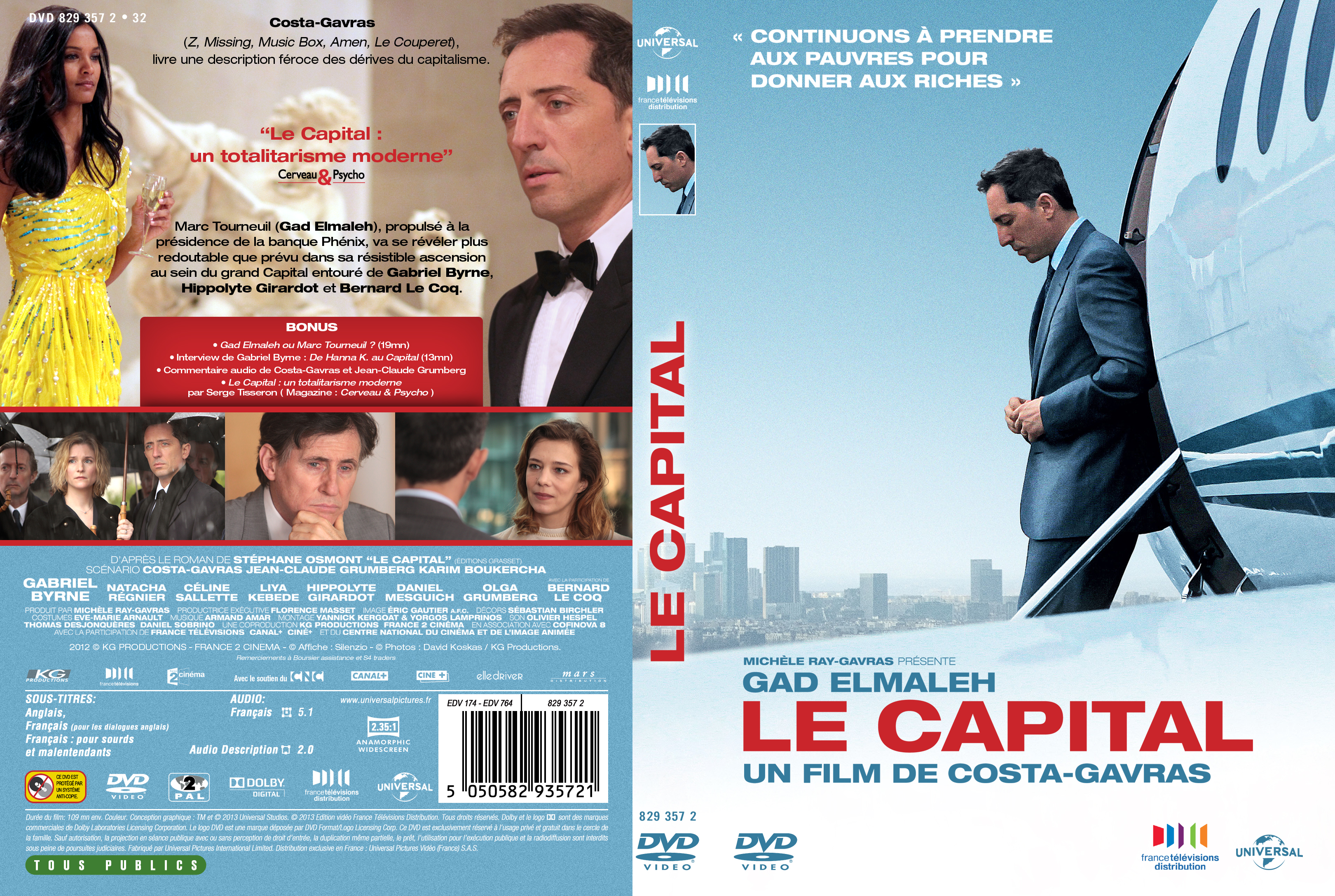 Jaquette DVD Le capital custom
