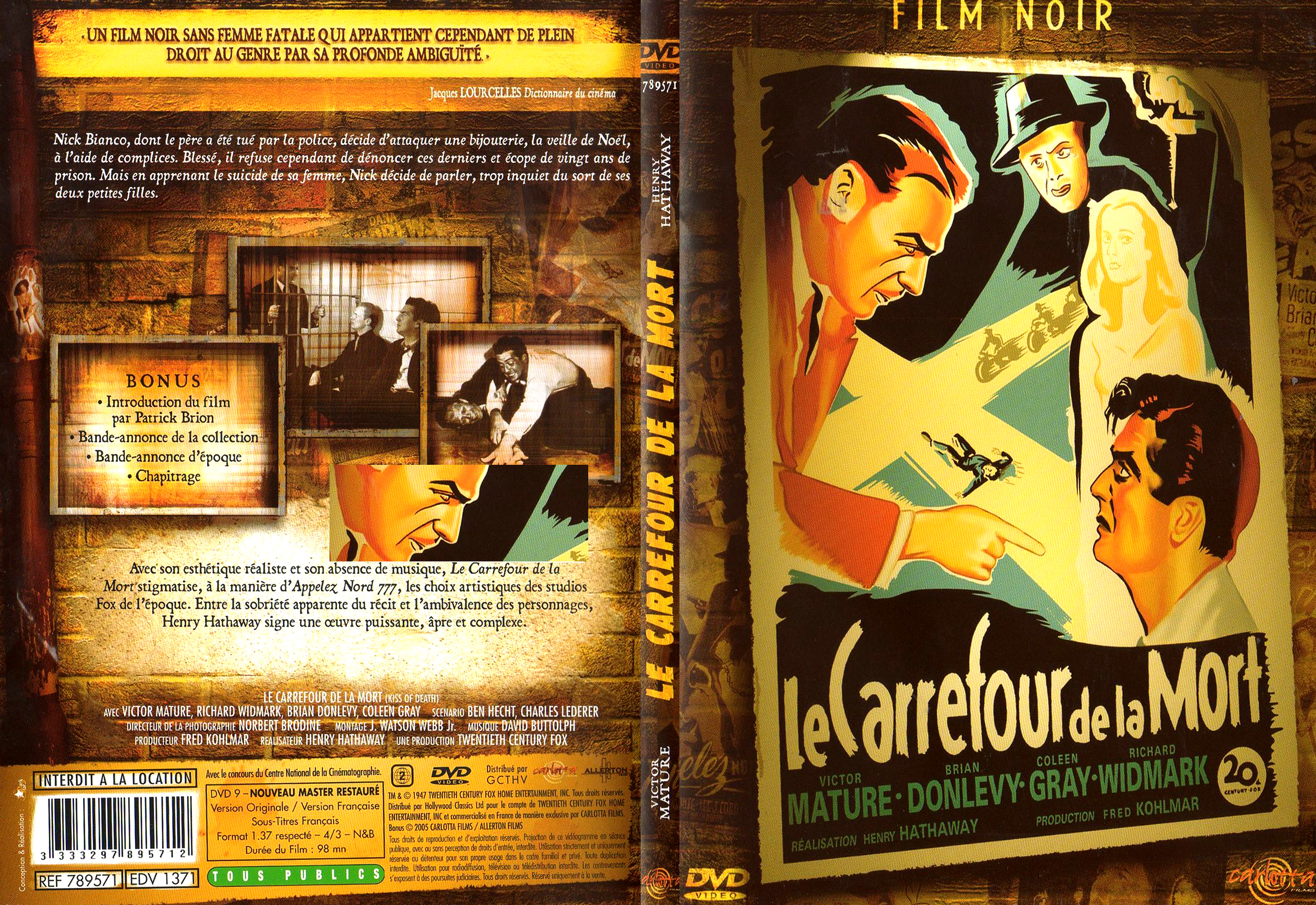 Jaquette DVD Le carrefour de la mort - SLIM