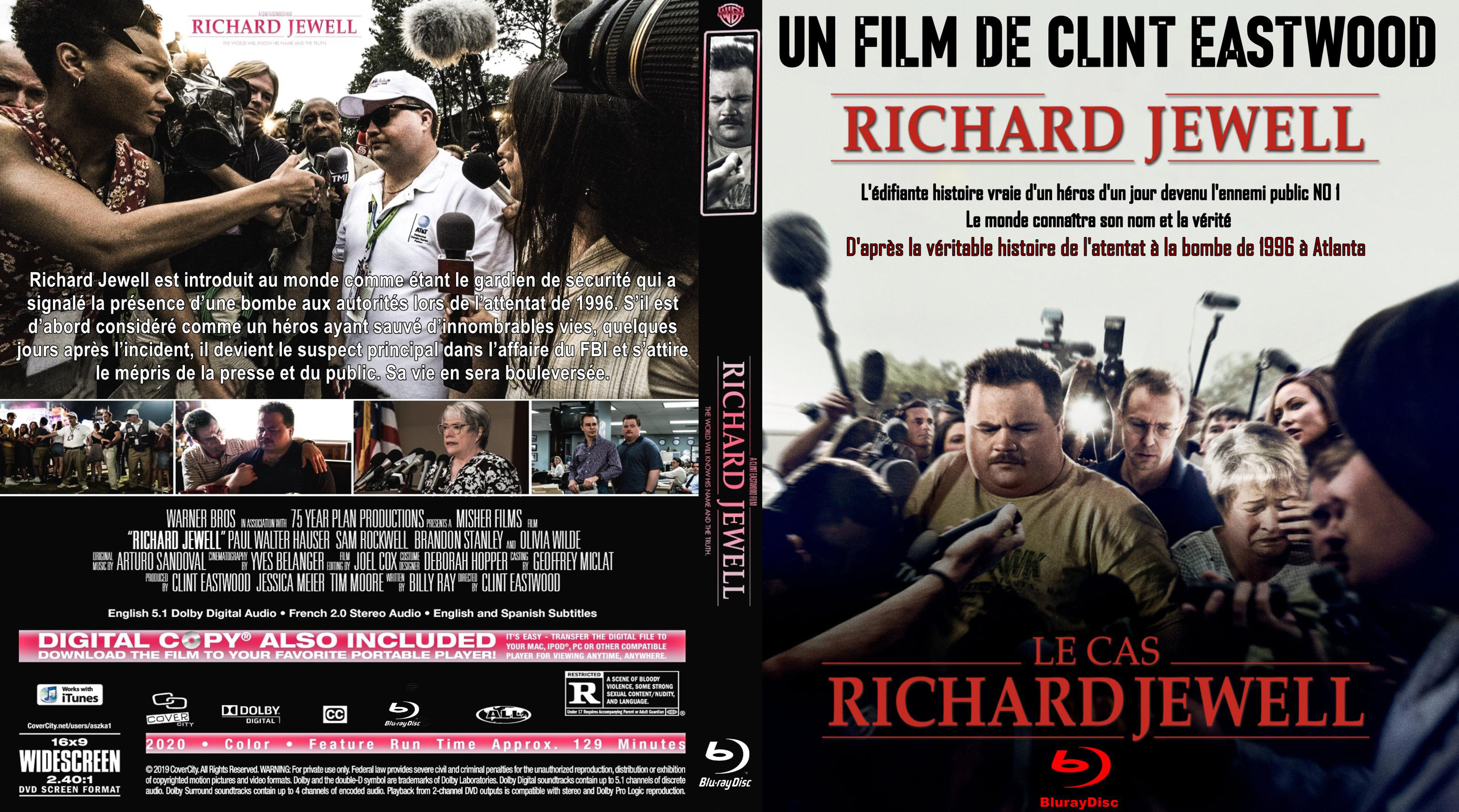 Jaquette DVD Le cas Richard Jewell custom (BLU-RAY)