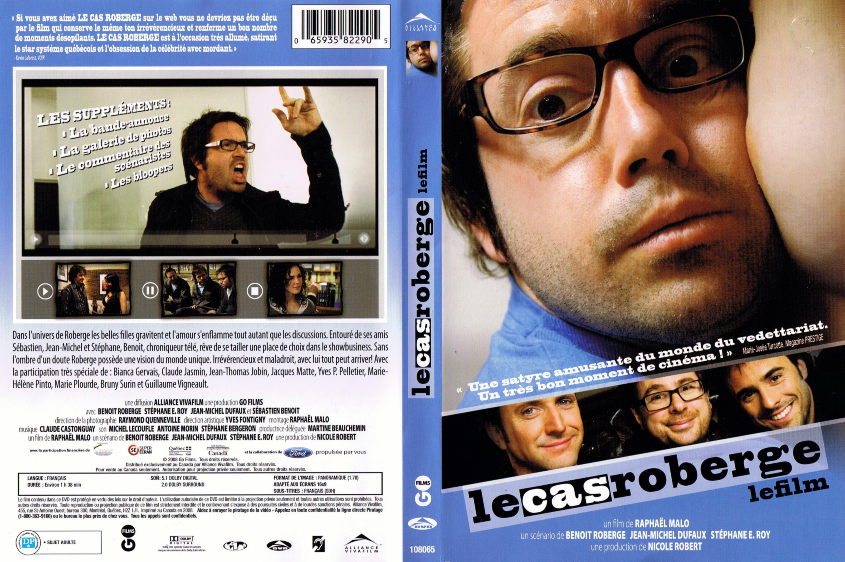 Jaquette DVD Le cas roberge (Canadienne)