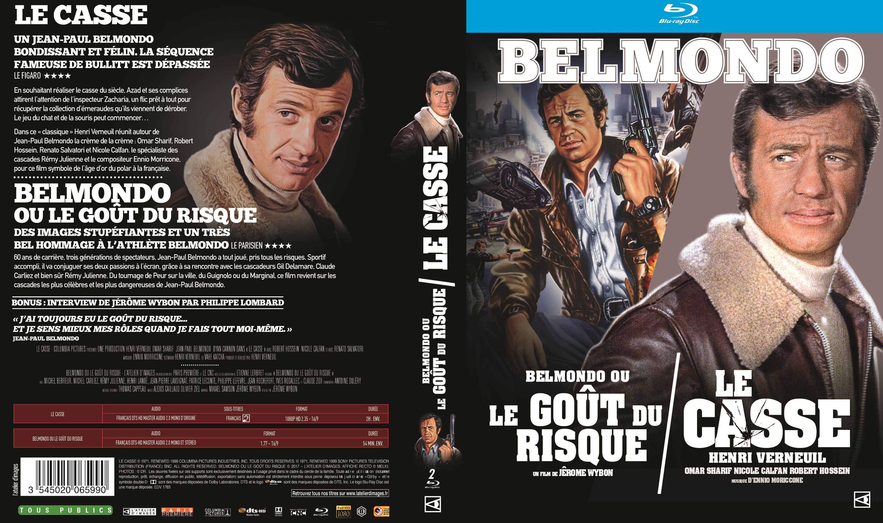 Jaquette DVD Le casse (BLU-RAY) v2