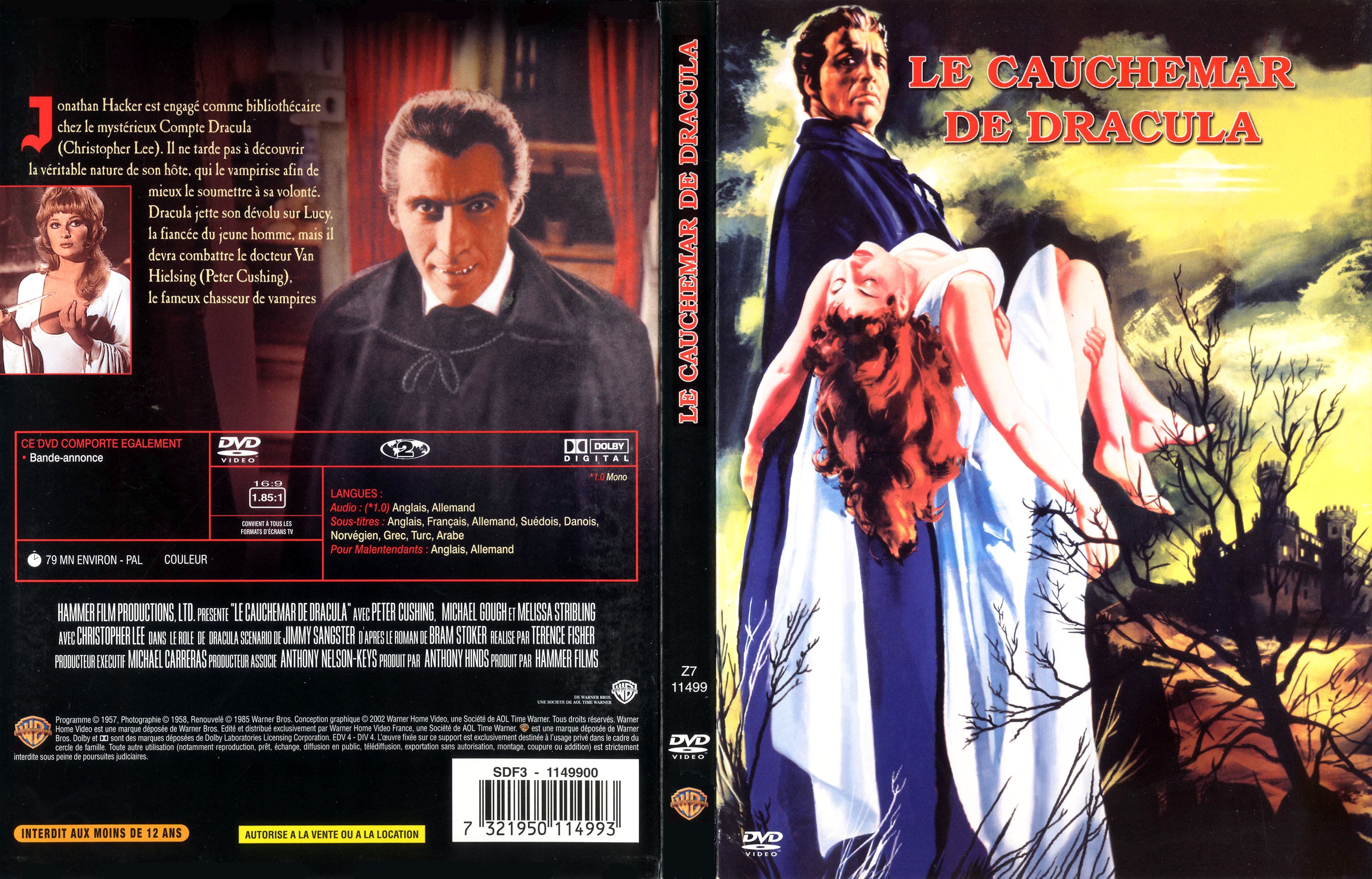 Jaquette DVD Le cauchemar de Dracula