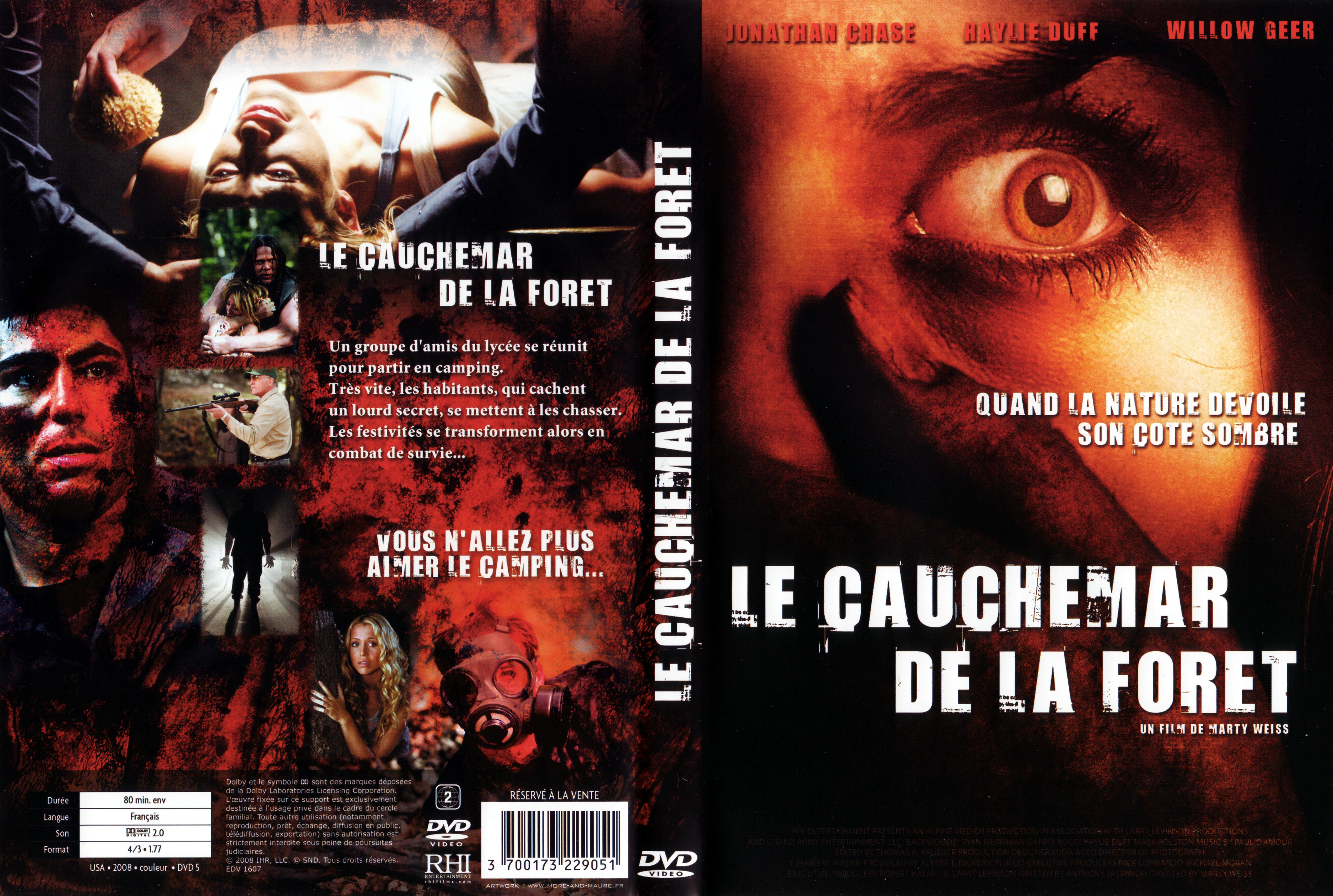 Jaquette DVD Le cauchemar de la foret