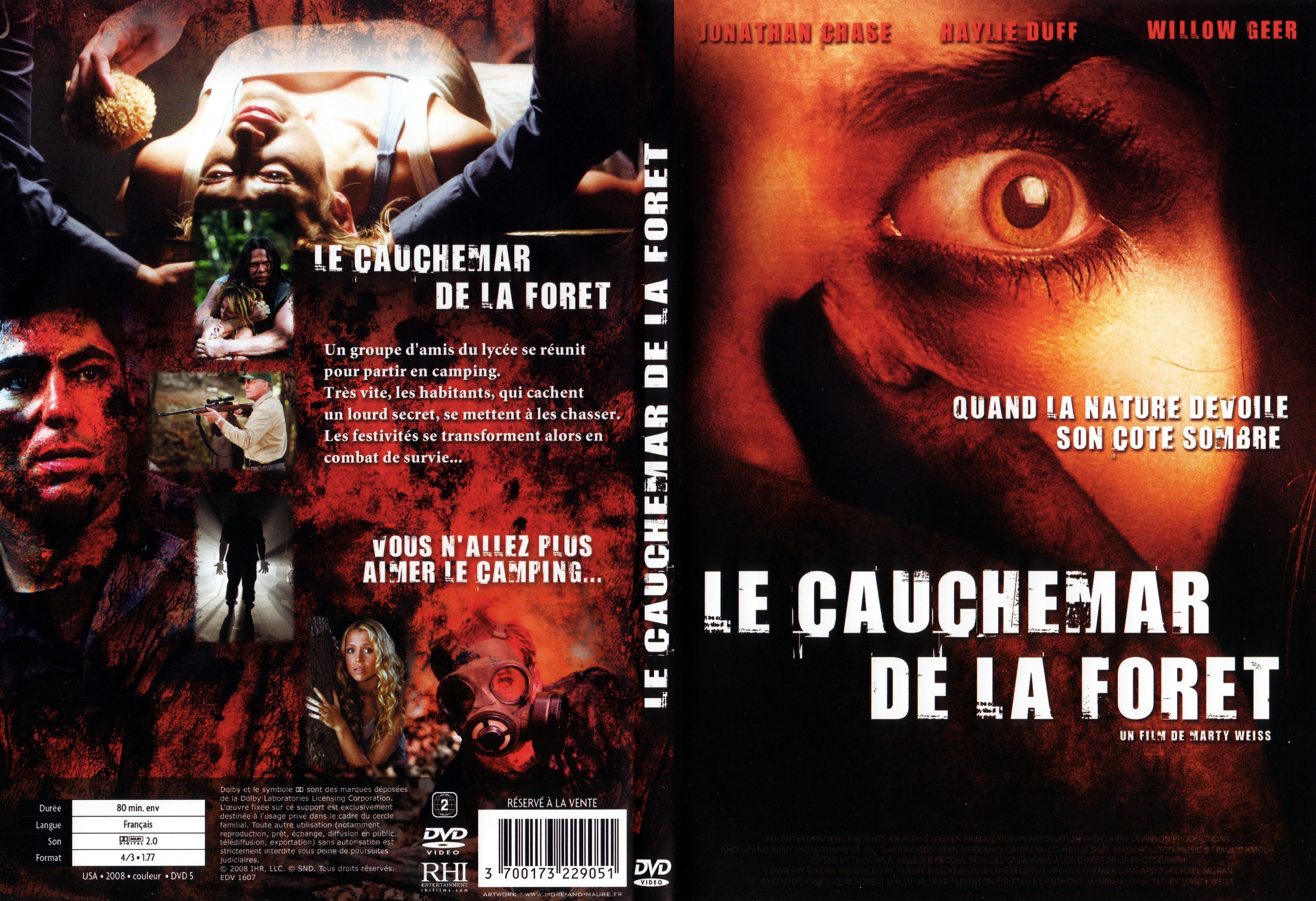 Jaquette DVD Le cauchemar de la foret - SLIM