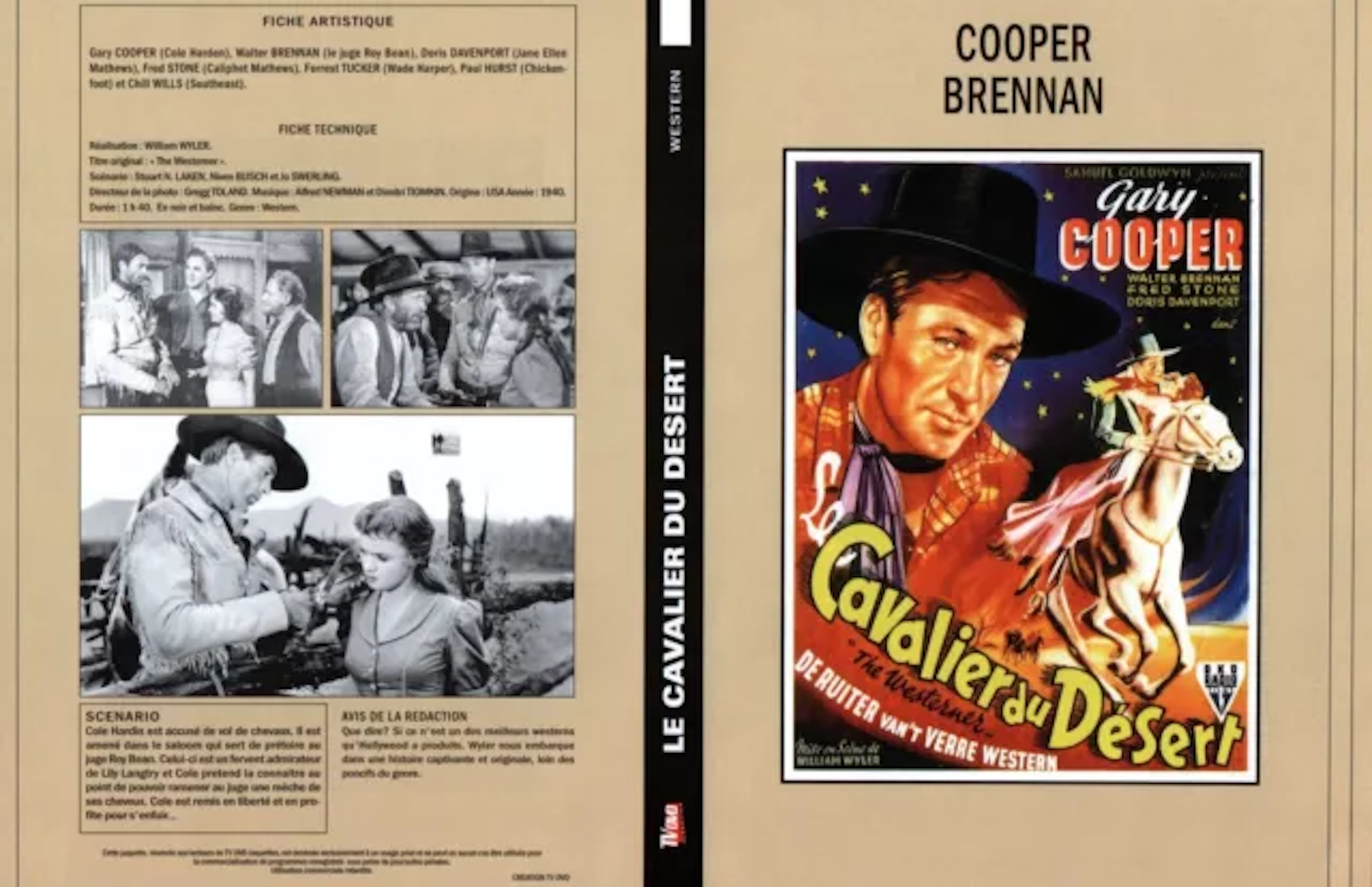 Jaquette DVD Le cavalier du d�sert custom