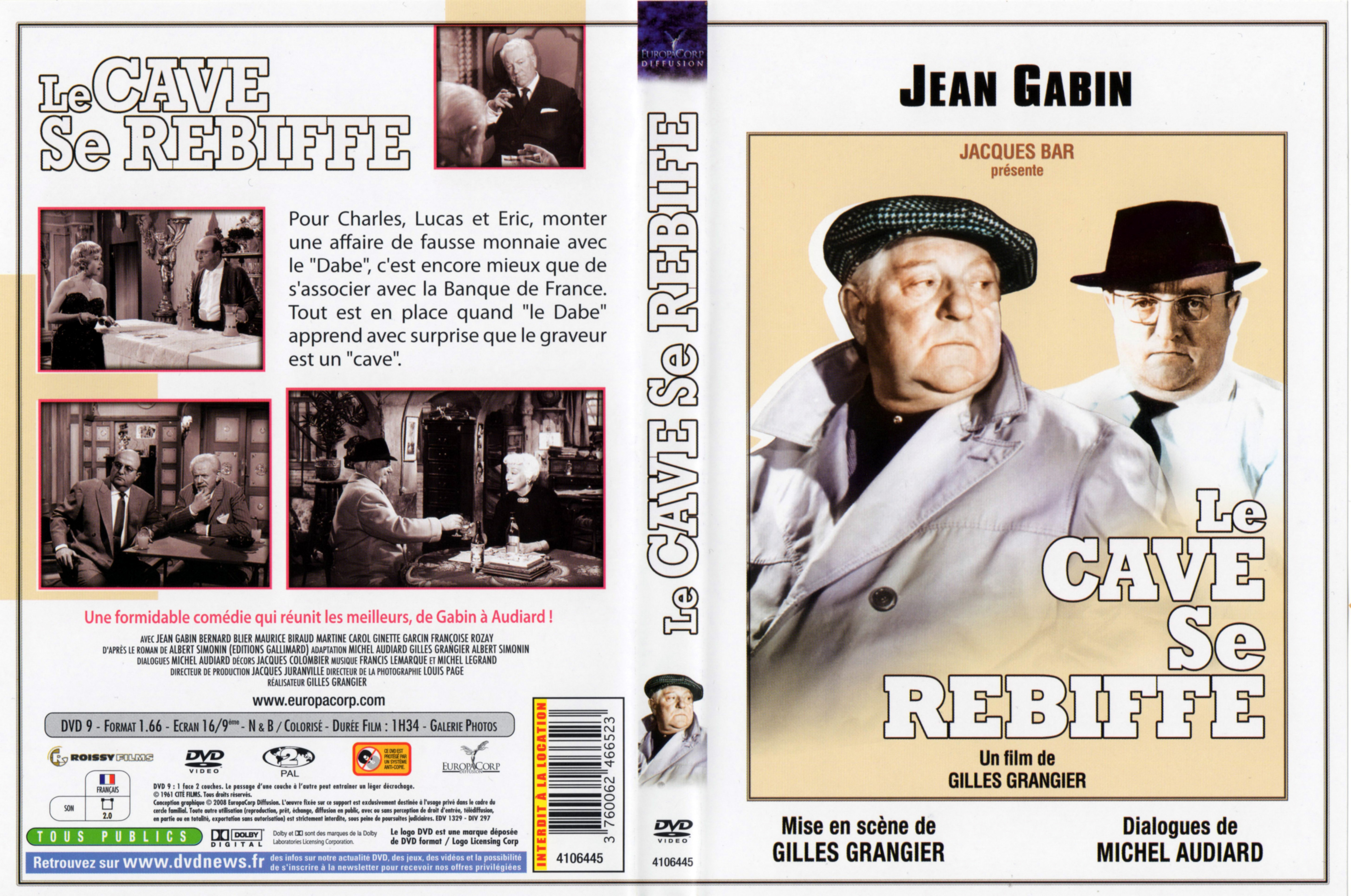 Jaquette DVD Le cave se rebiffe v3