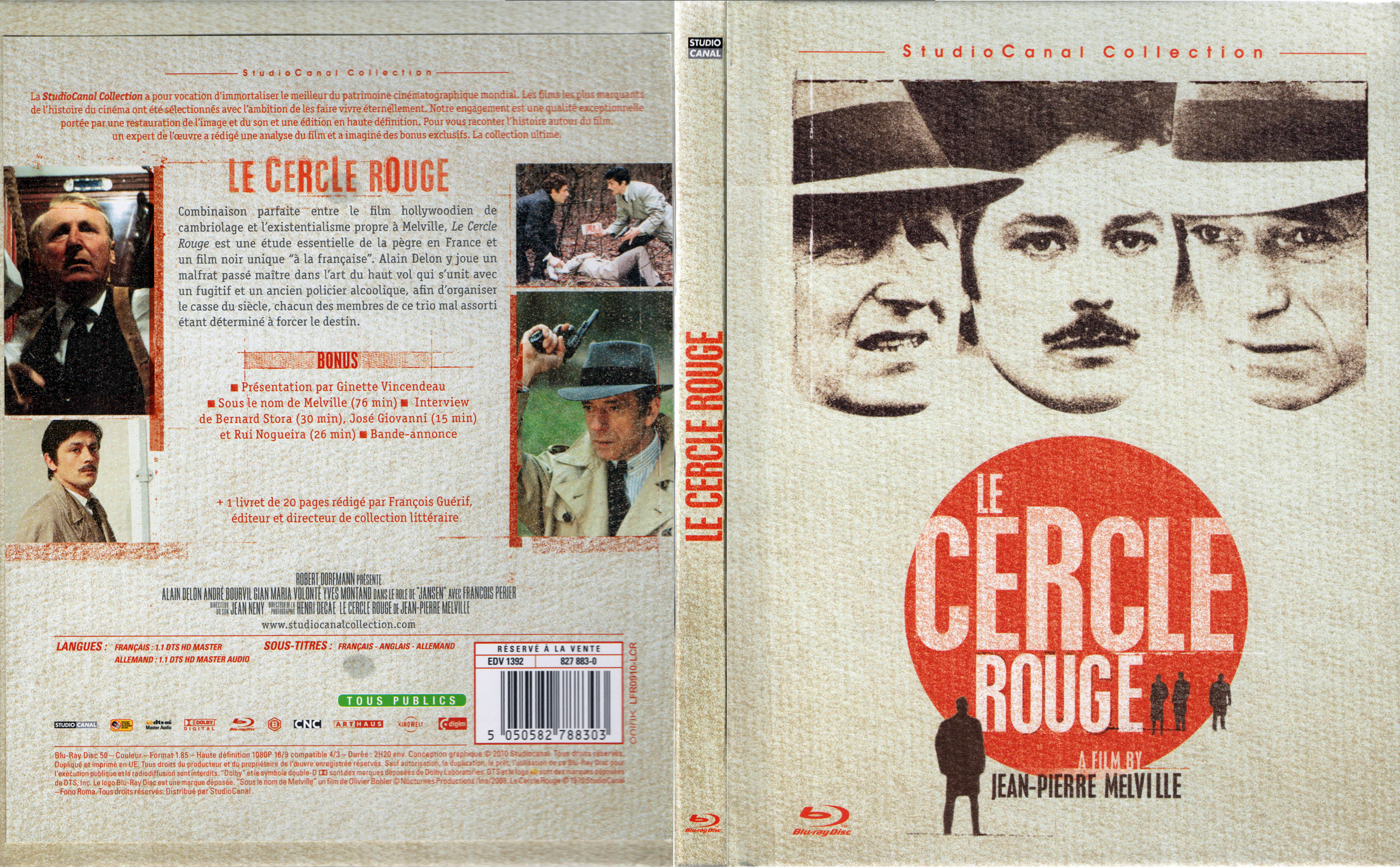 Jaquette DVD Le cercle rouge (BLU-RAY)