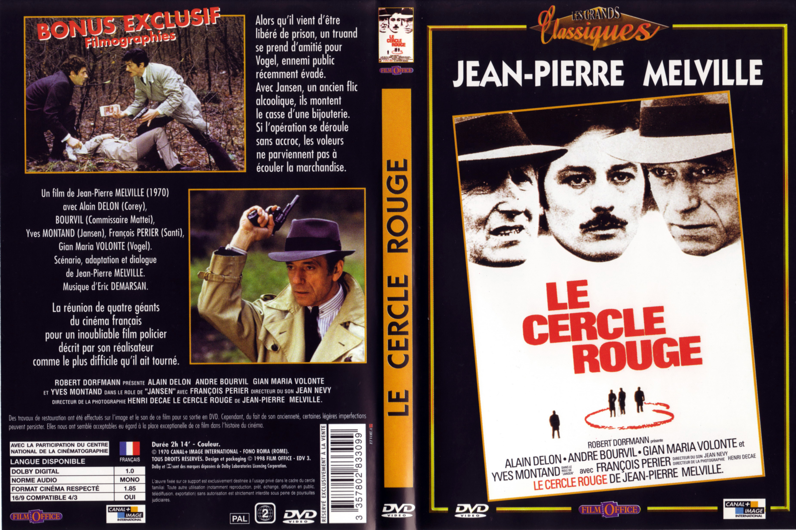 Jaquette DVD Le cercle rouge v3