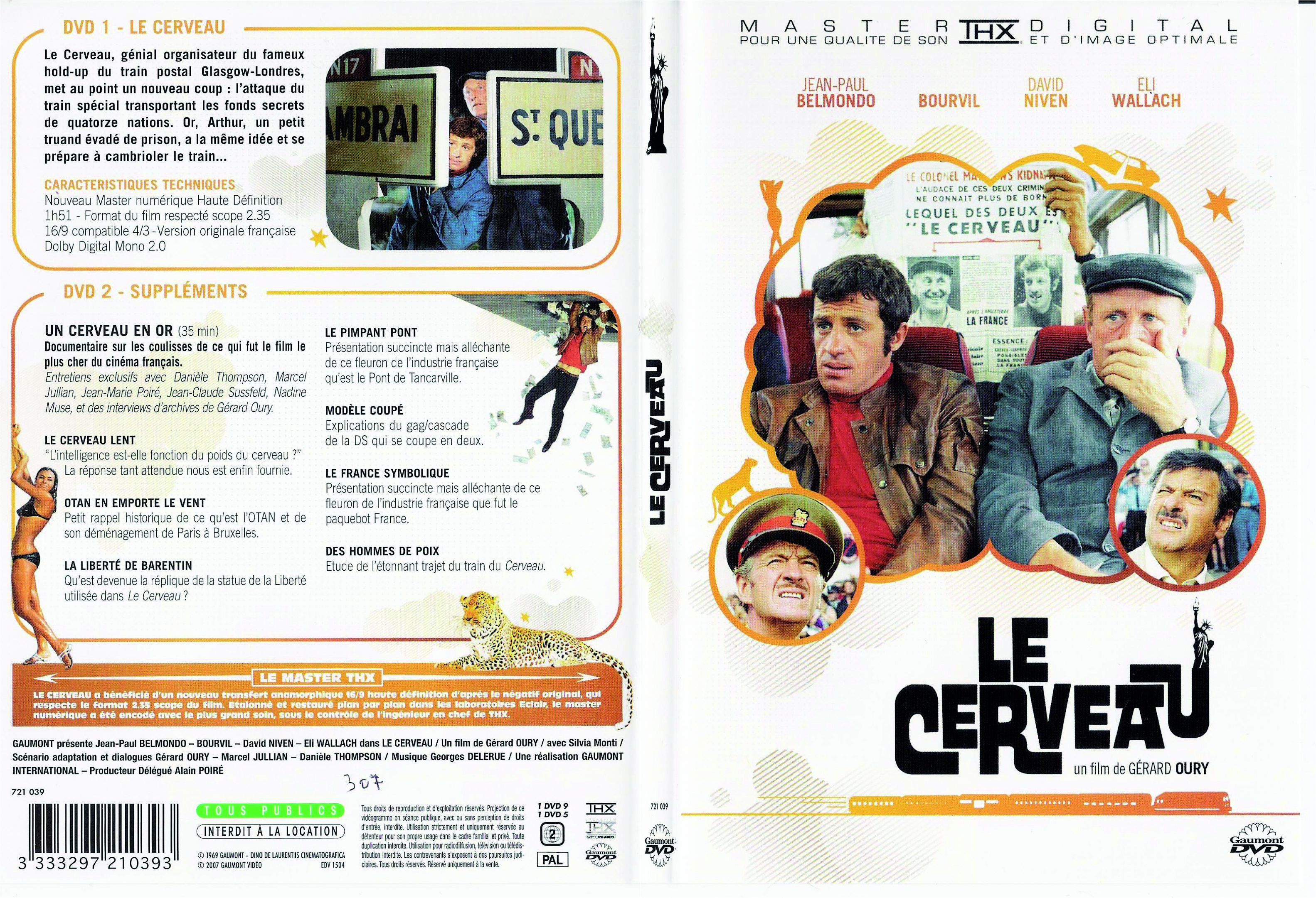 Jaquette DVD Le cerveau - SLIM