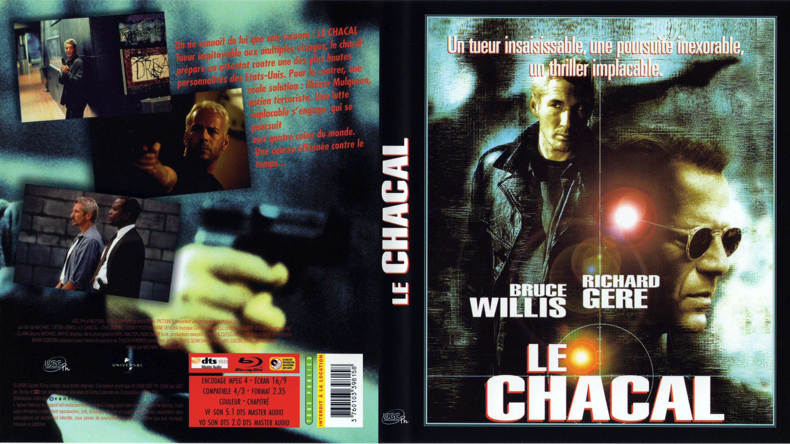 Jaquette DVD Le chacal (BLU-RAY)